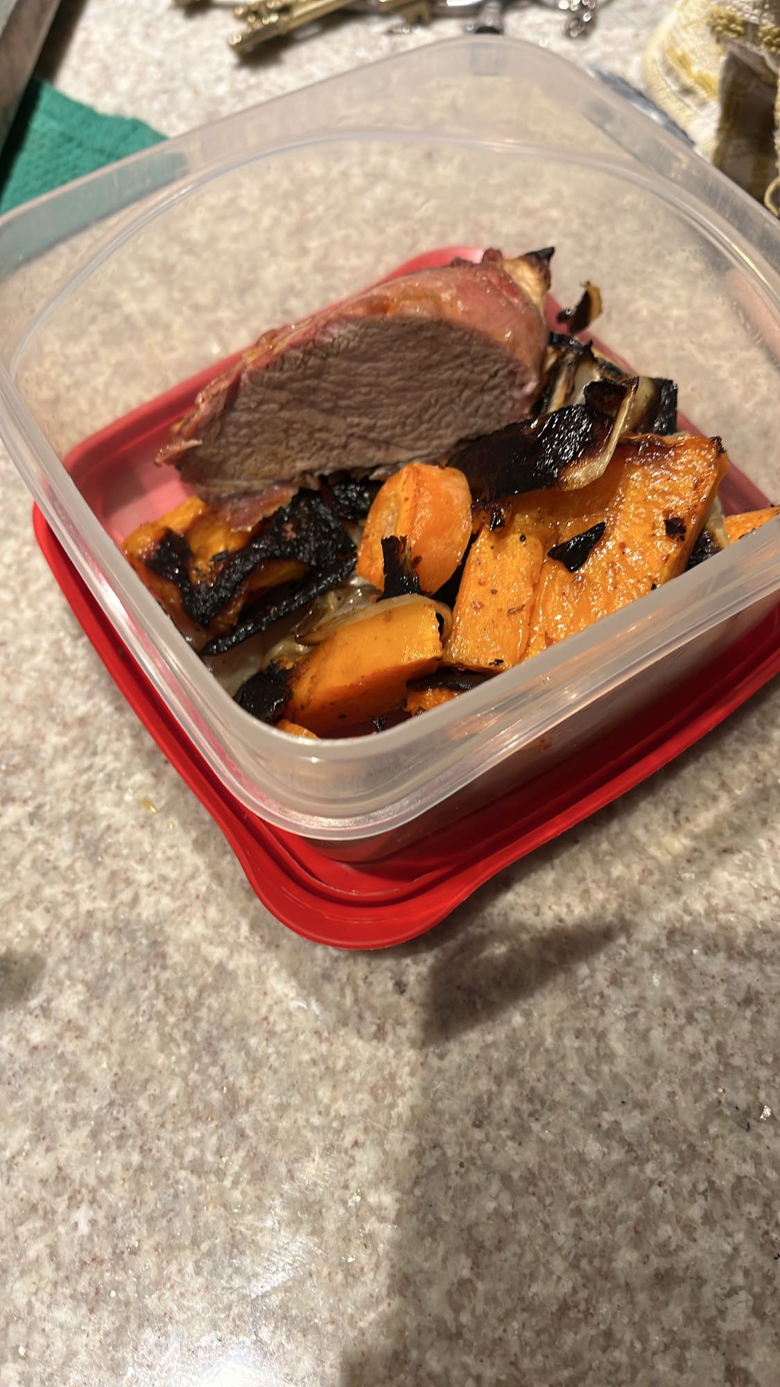 carne asada con calabaza