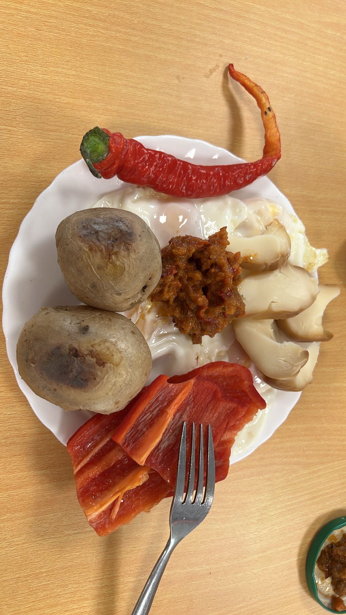 Legume cu ou și ciuperci