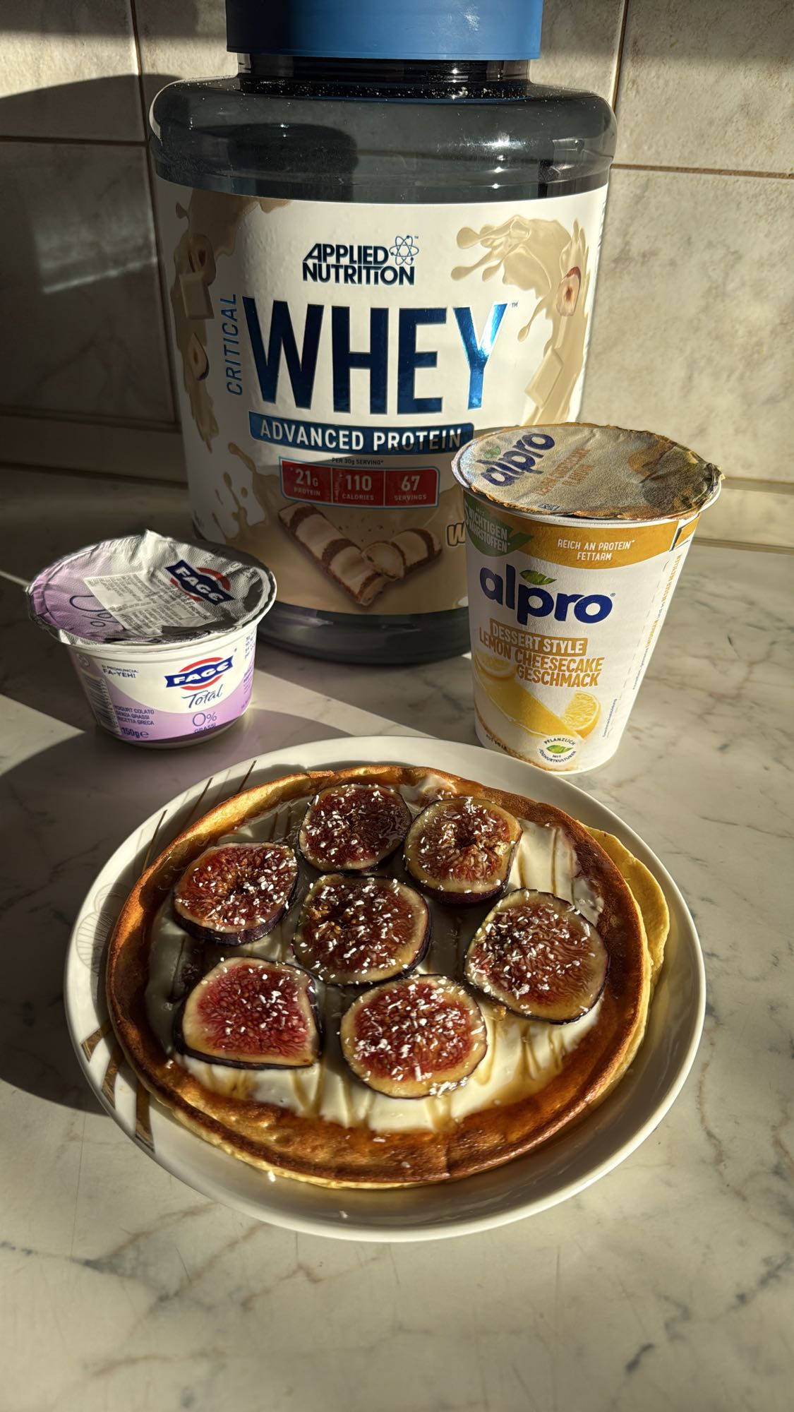 Protein Yogurt Fig Pancake