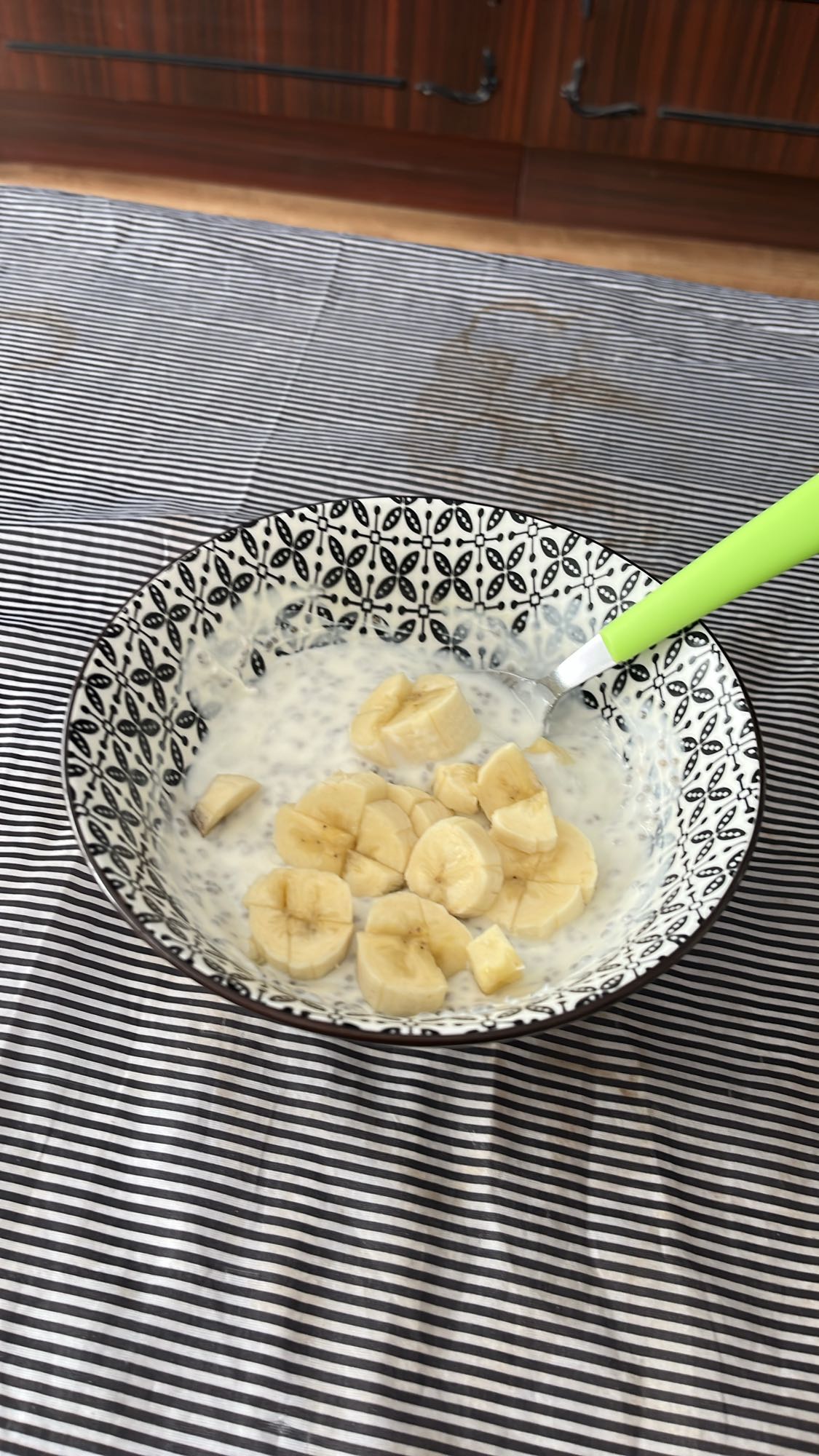 Чиа пудинг с банан