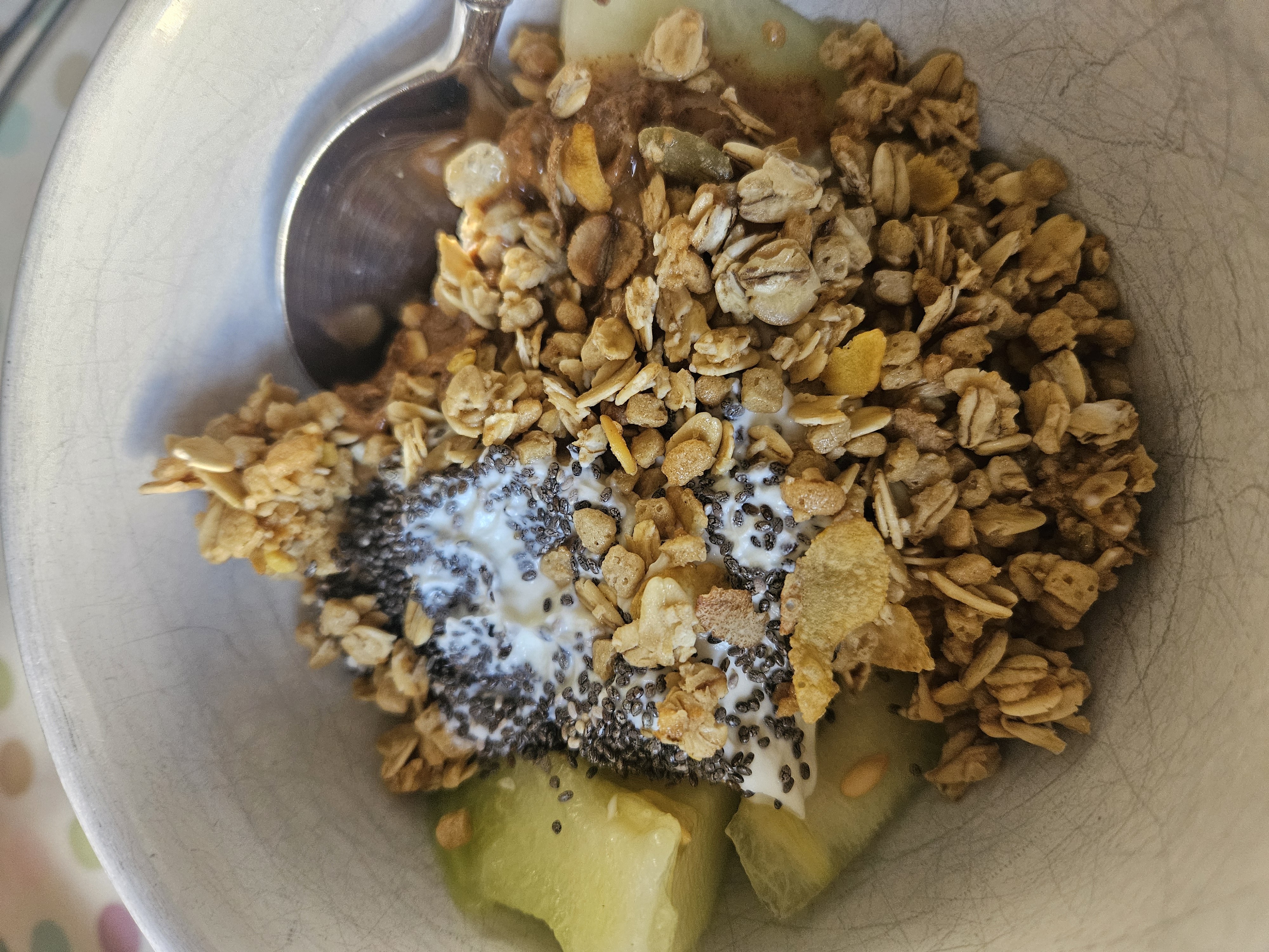 Granola Yogurt Fruit Bowl