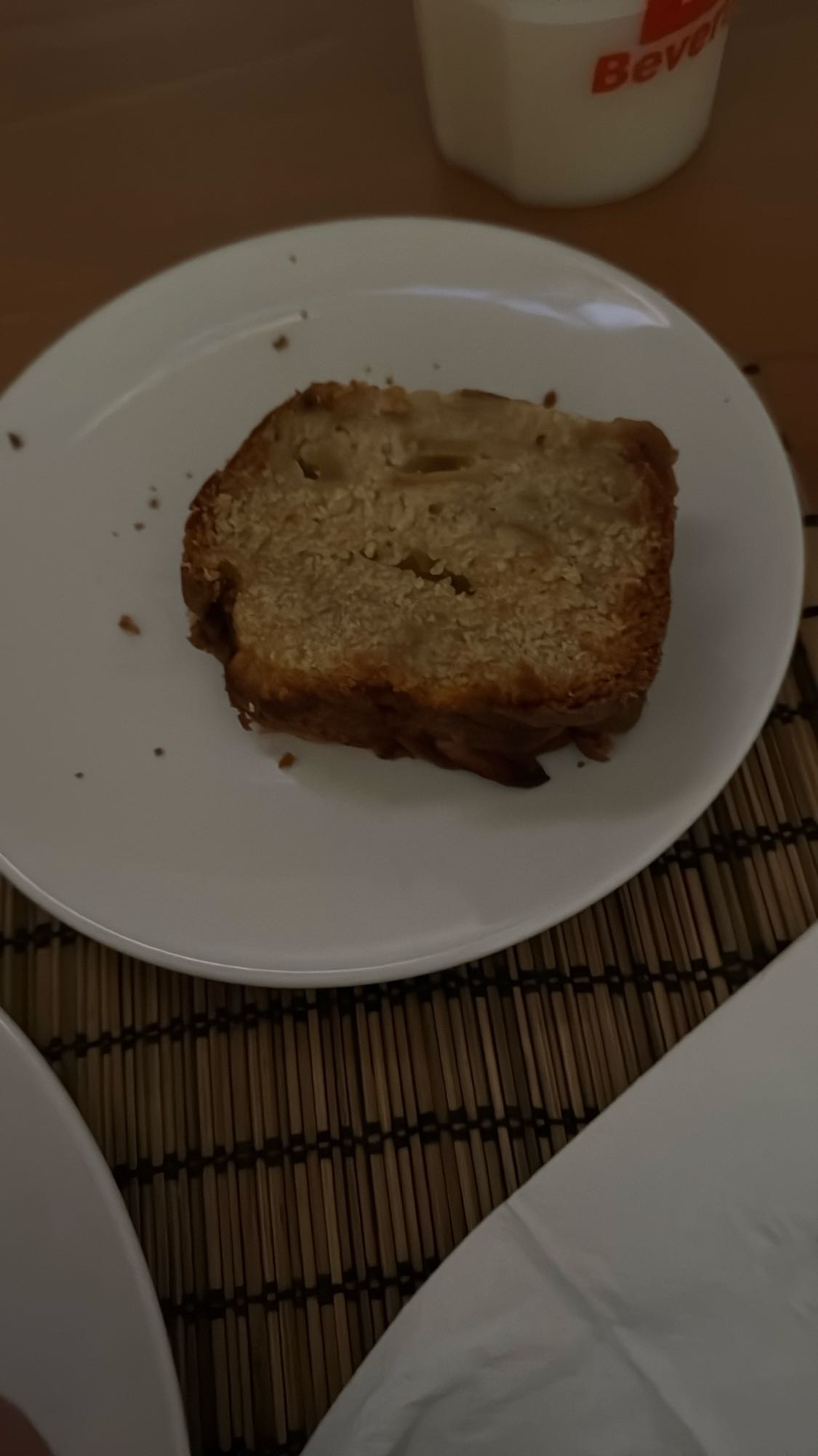 Bizcocho de manzana sin azúcar