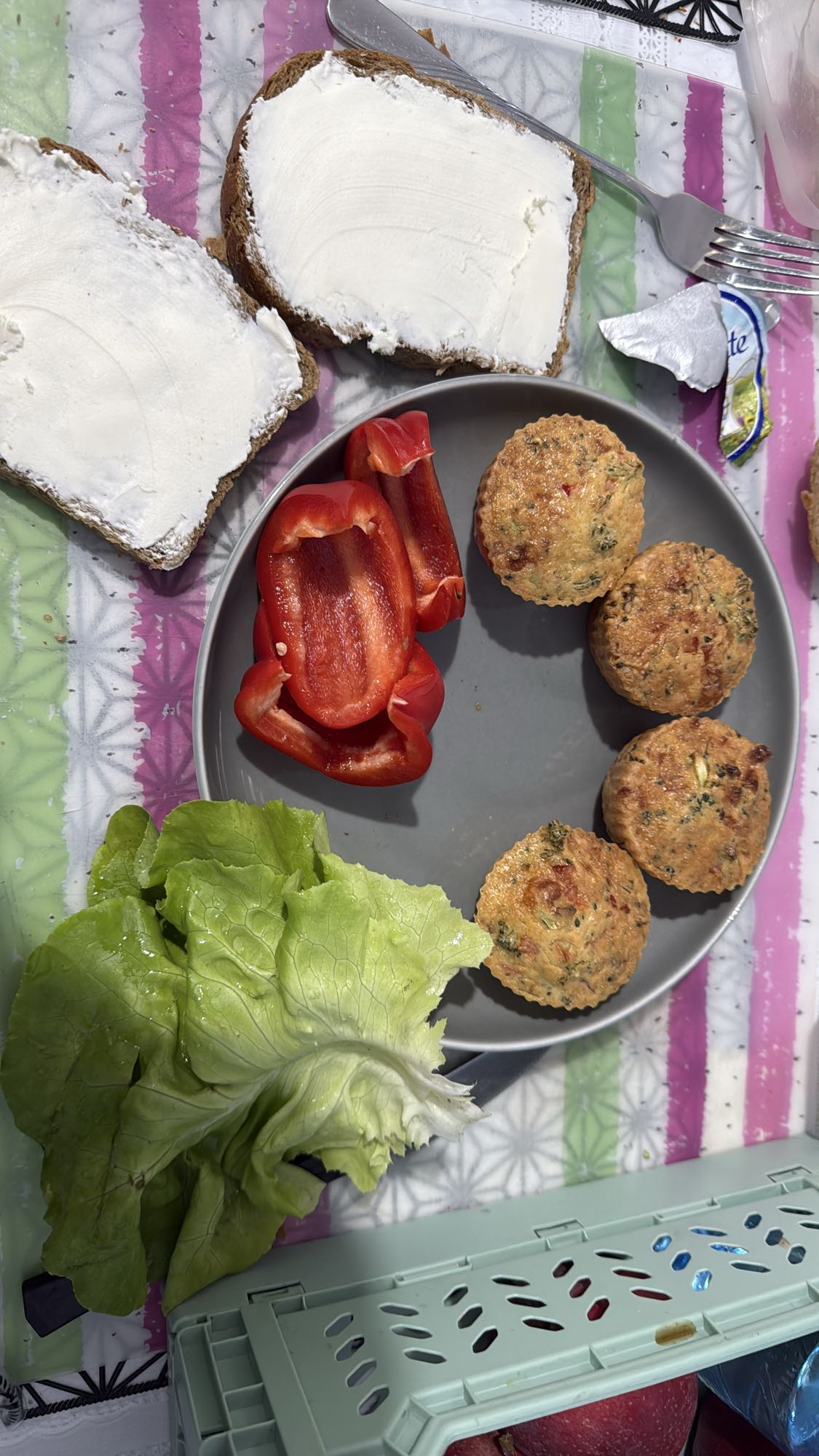 Kanapki i babeczki warzywne