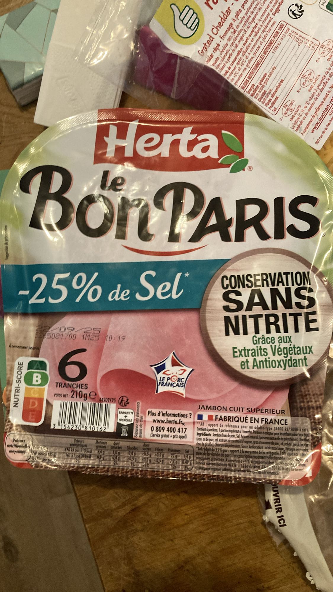 Jambon cuit Herta