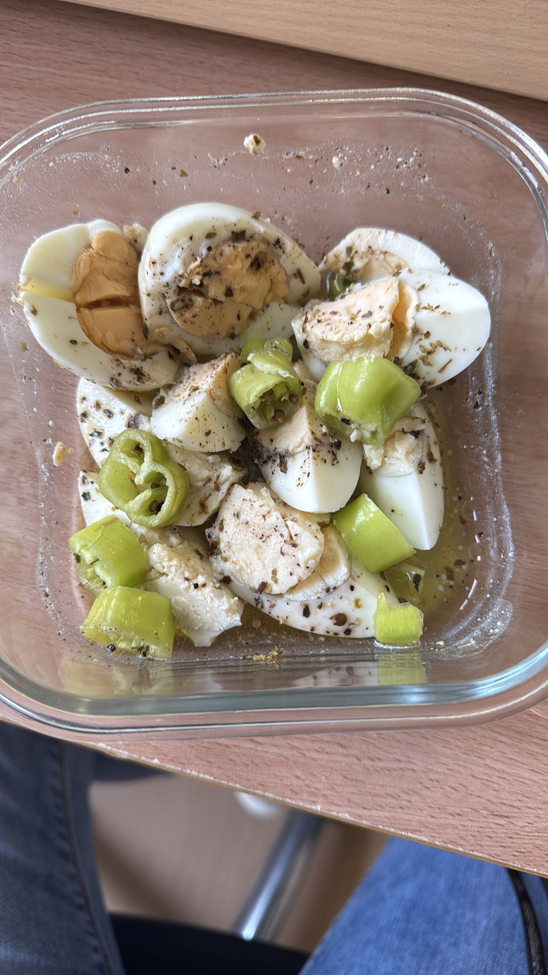 Yumurta ve biber salatası