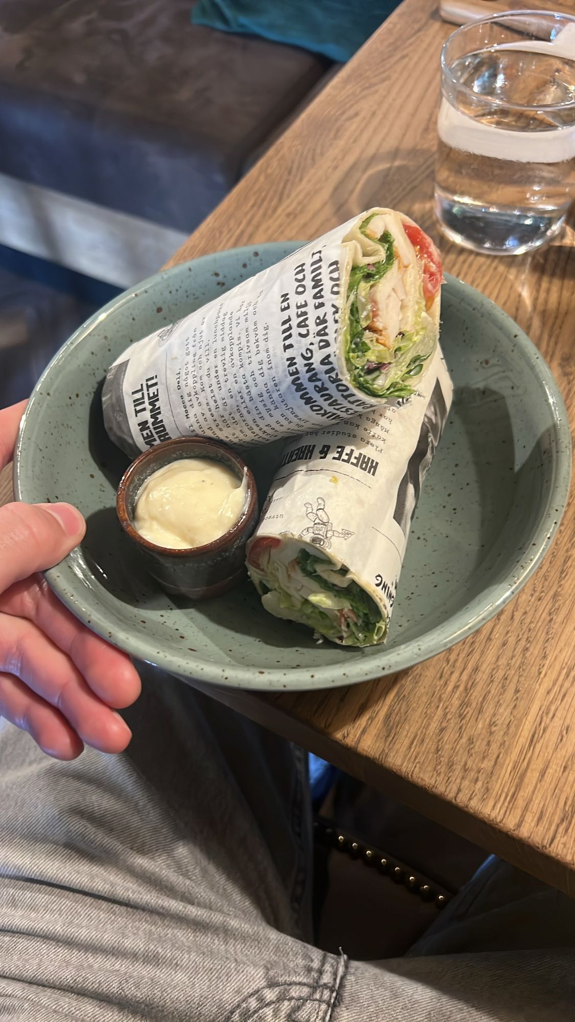 Kycklingwrap med sås