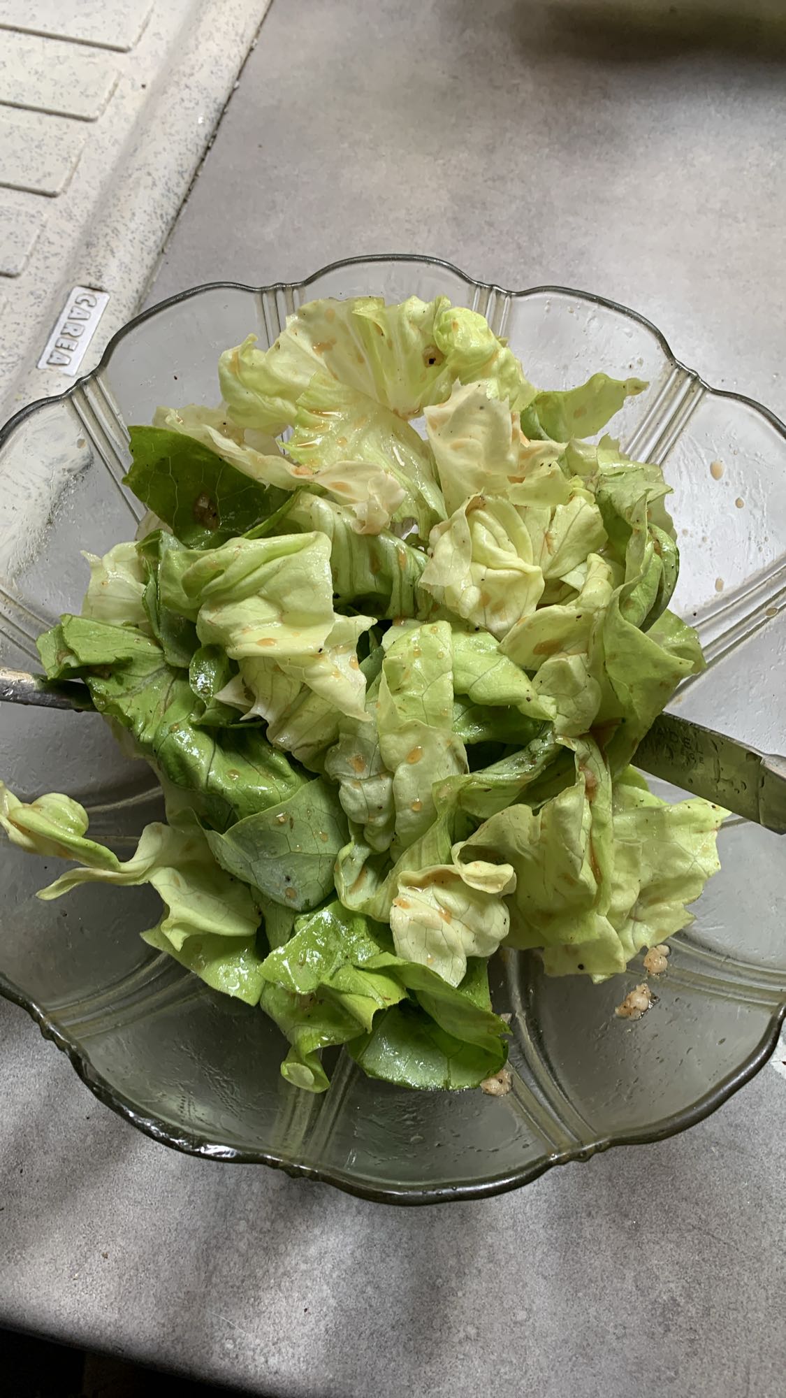 Salade verte simple