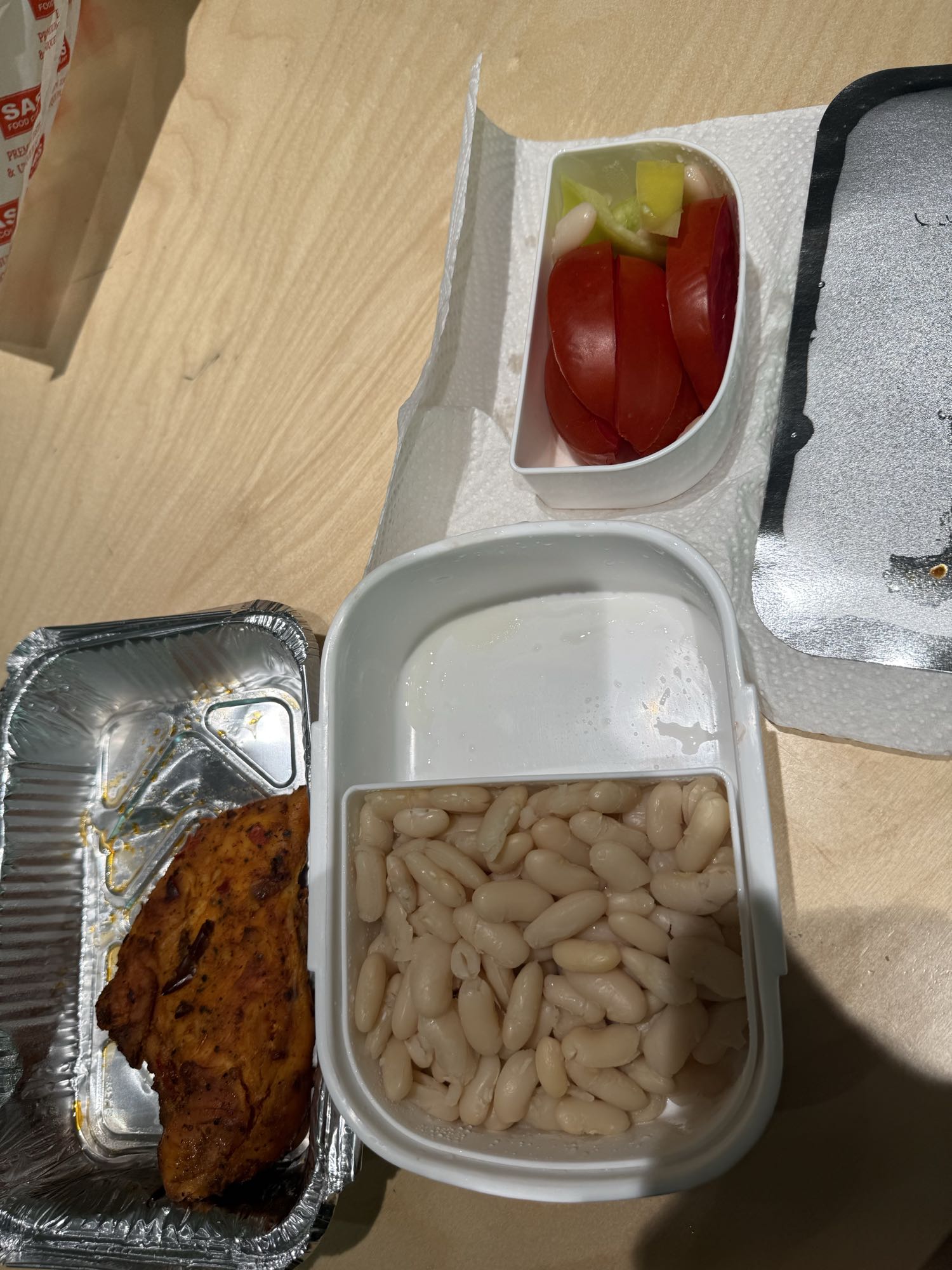 Grilled Chicken with Beans