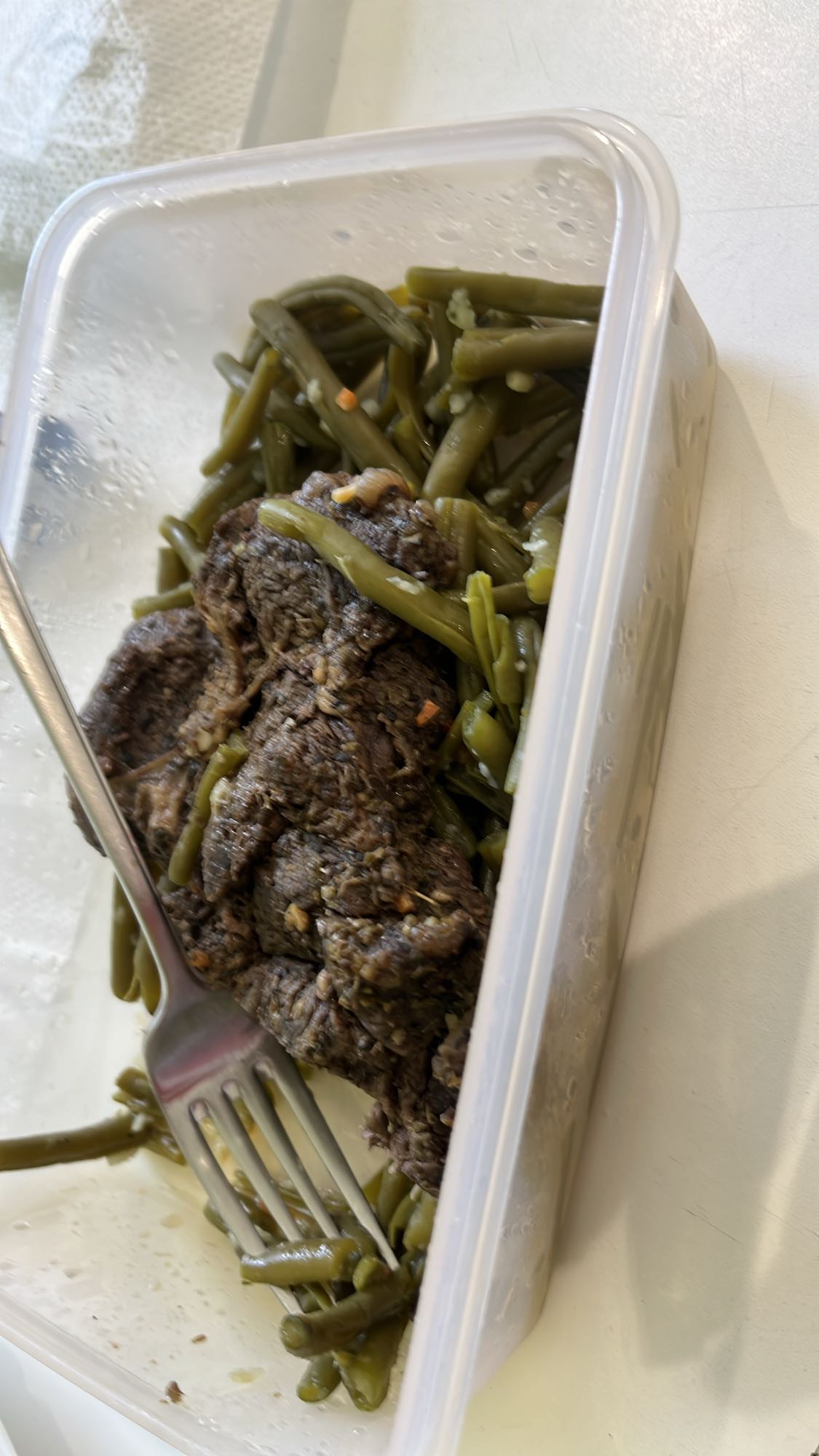 Vită cu fasole verde