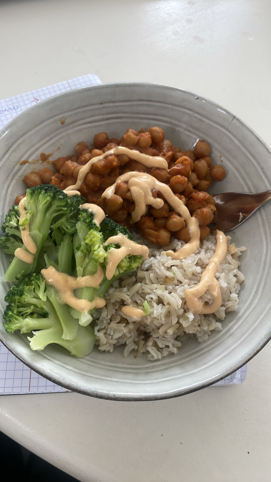 Kichererbsen Reis Bowl