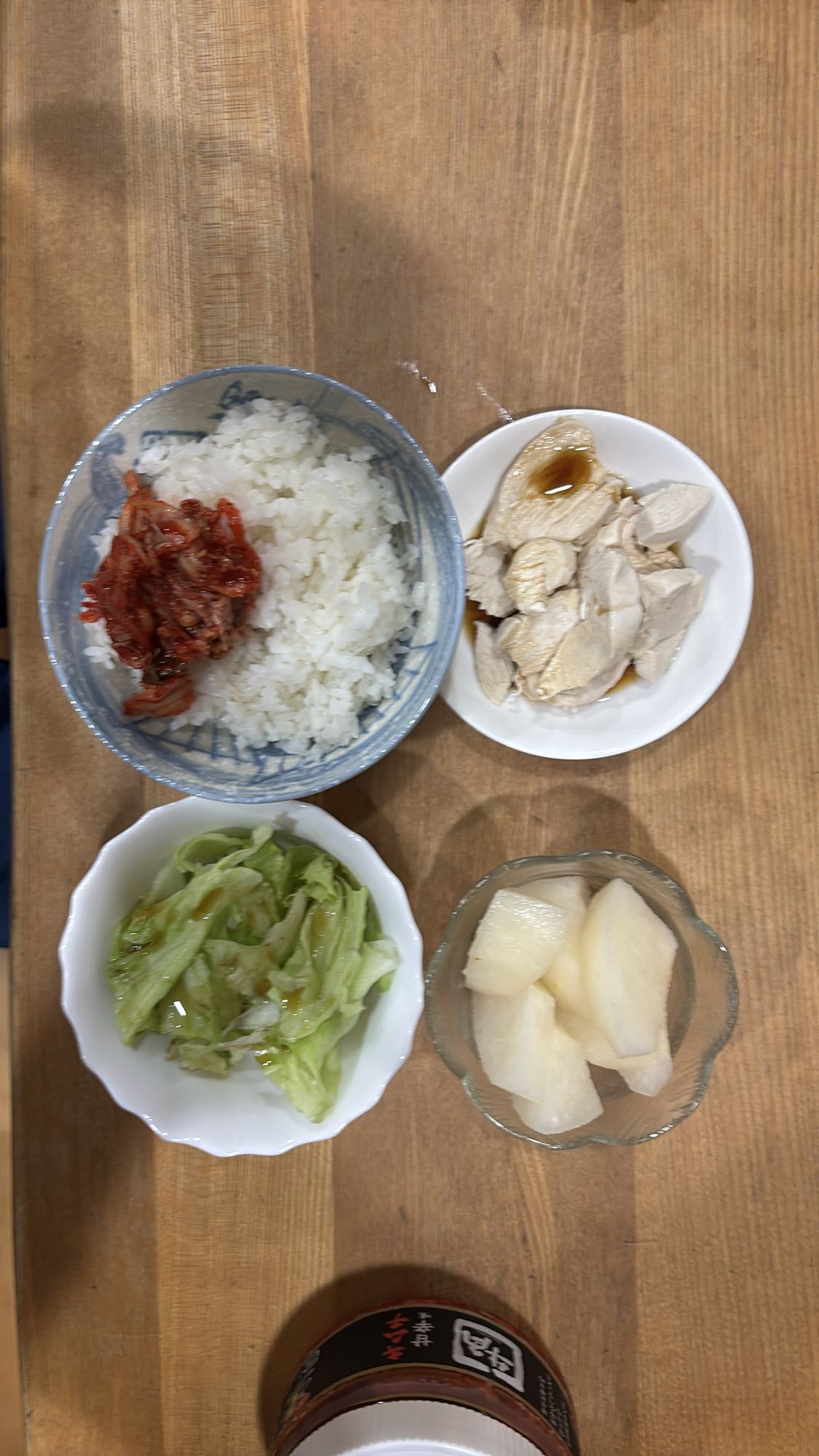 鶏むねごはん定食