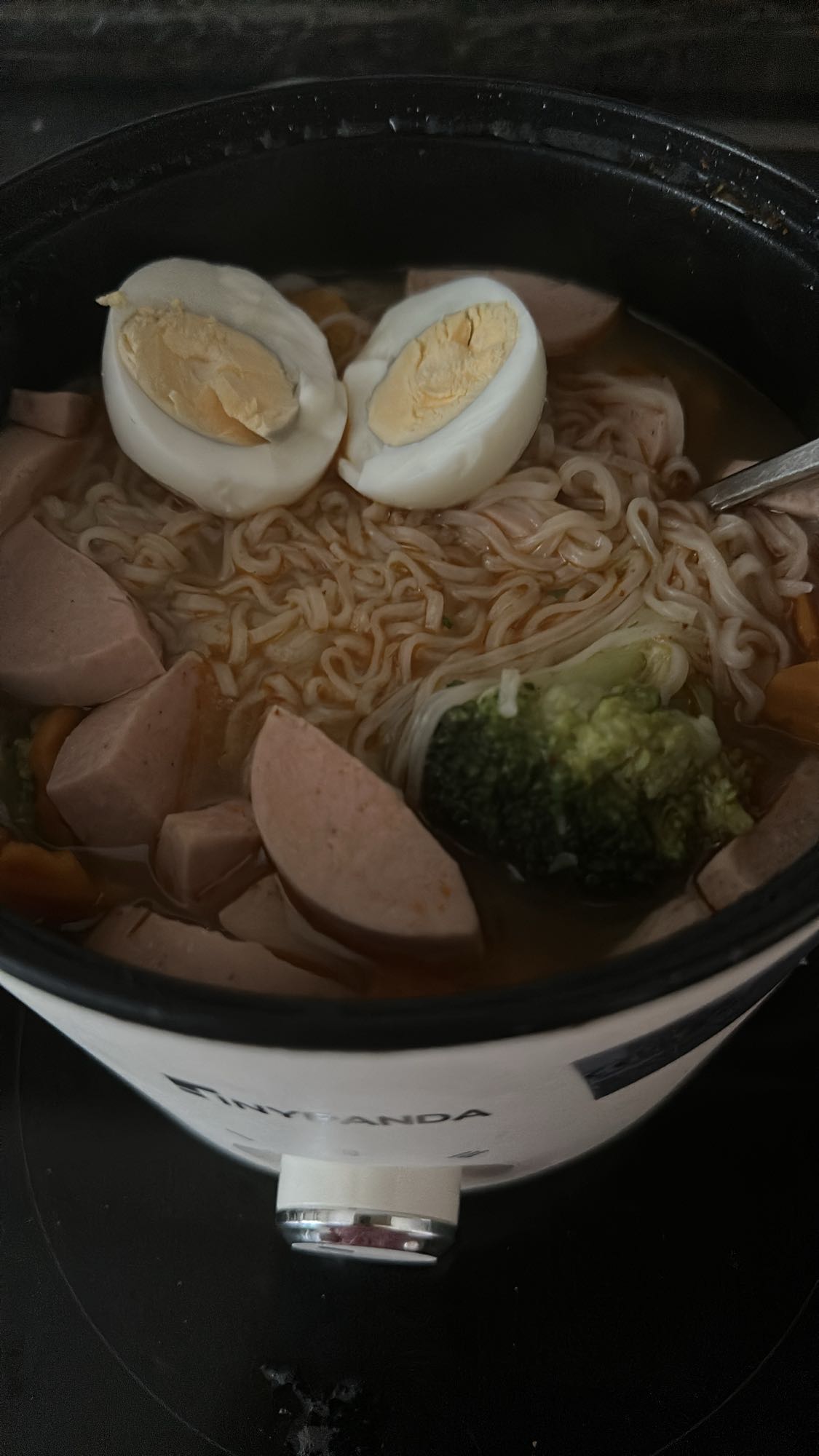 Ramen met ei en worst