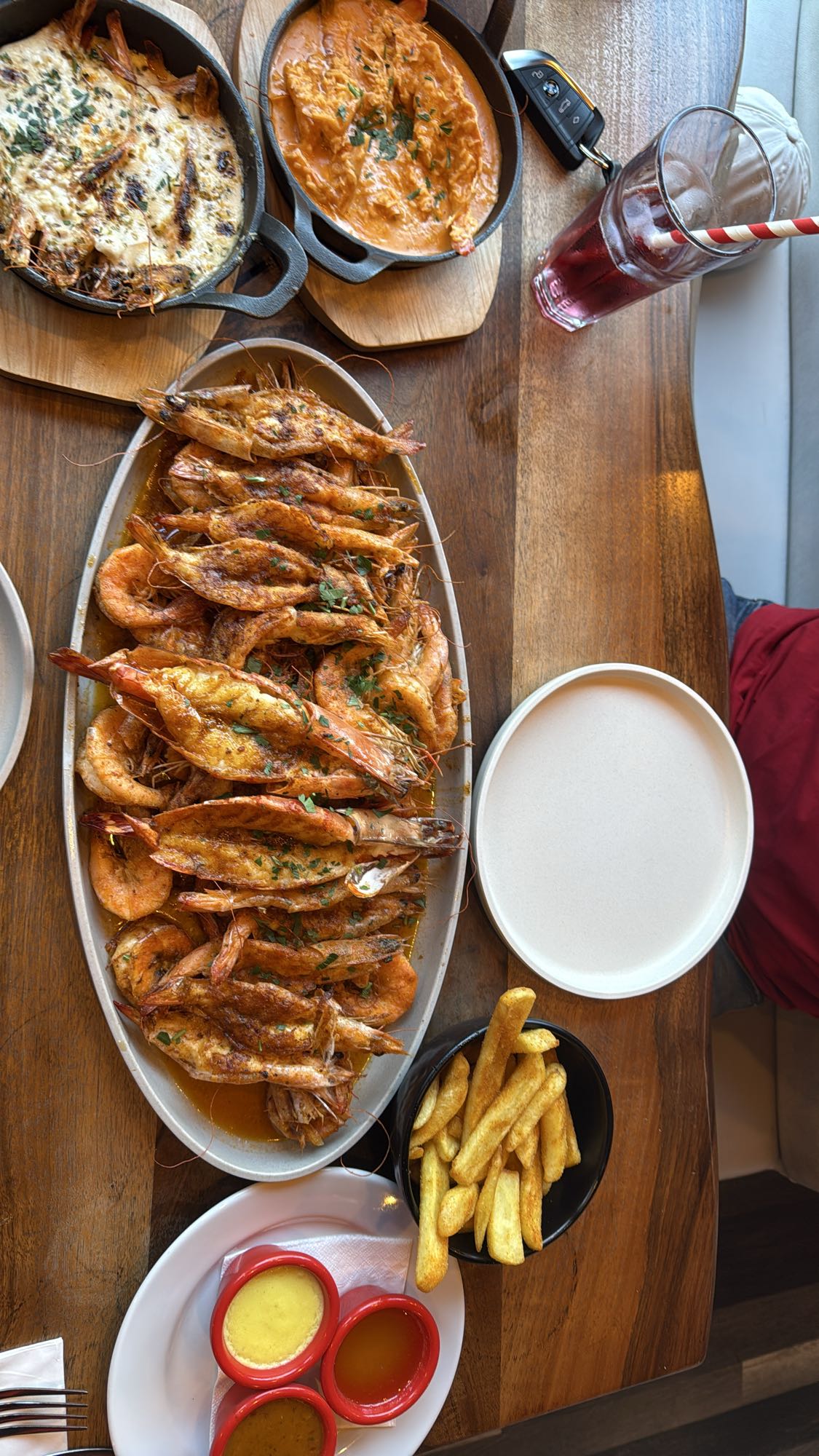 Grilled Prawns & Sides