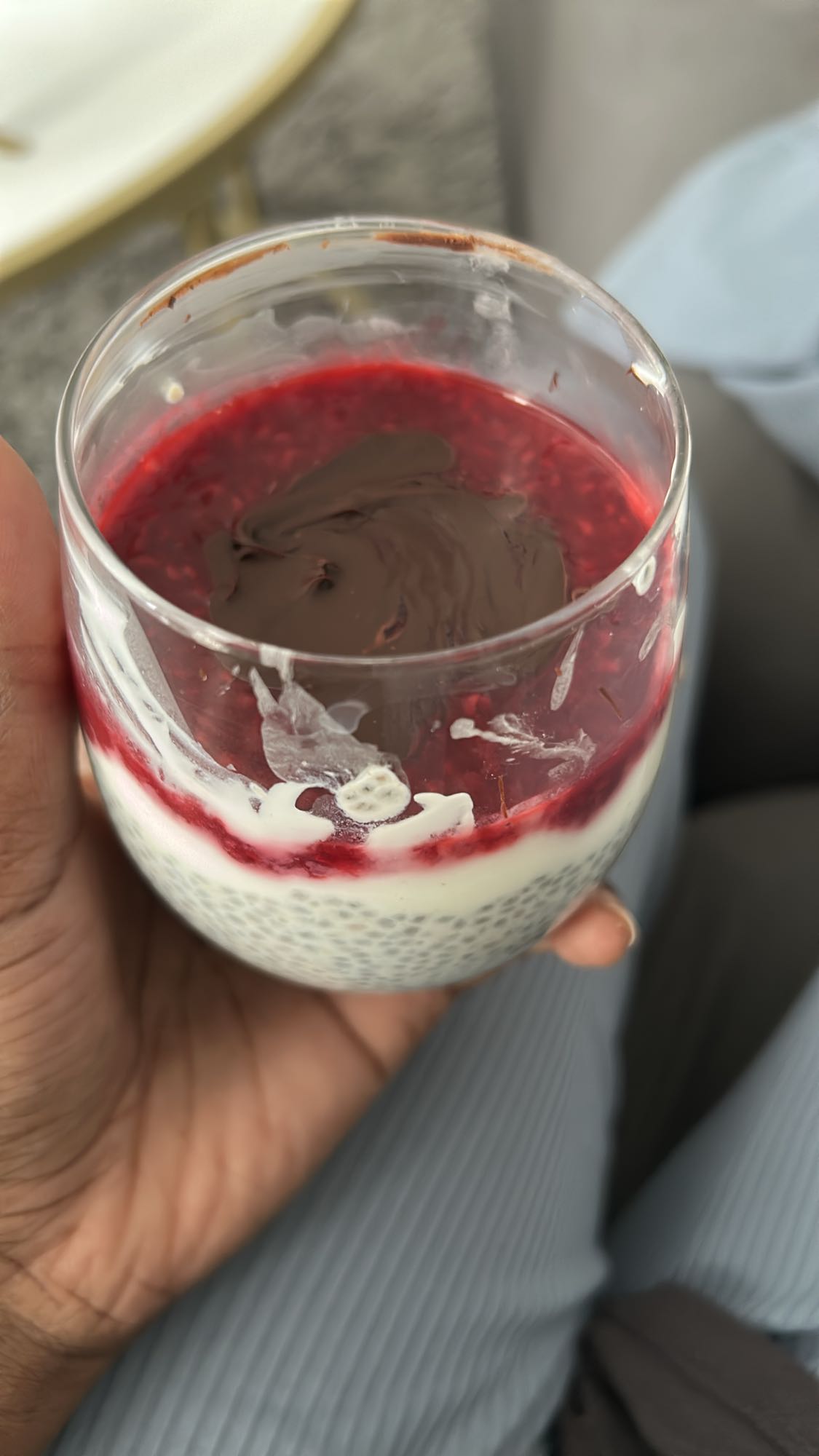 Pudding chia framboise