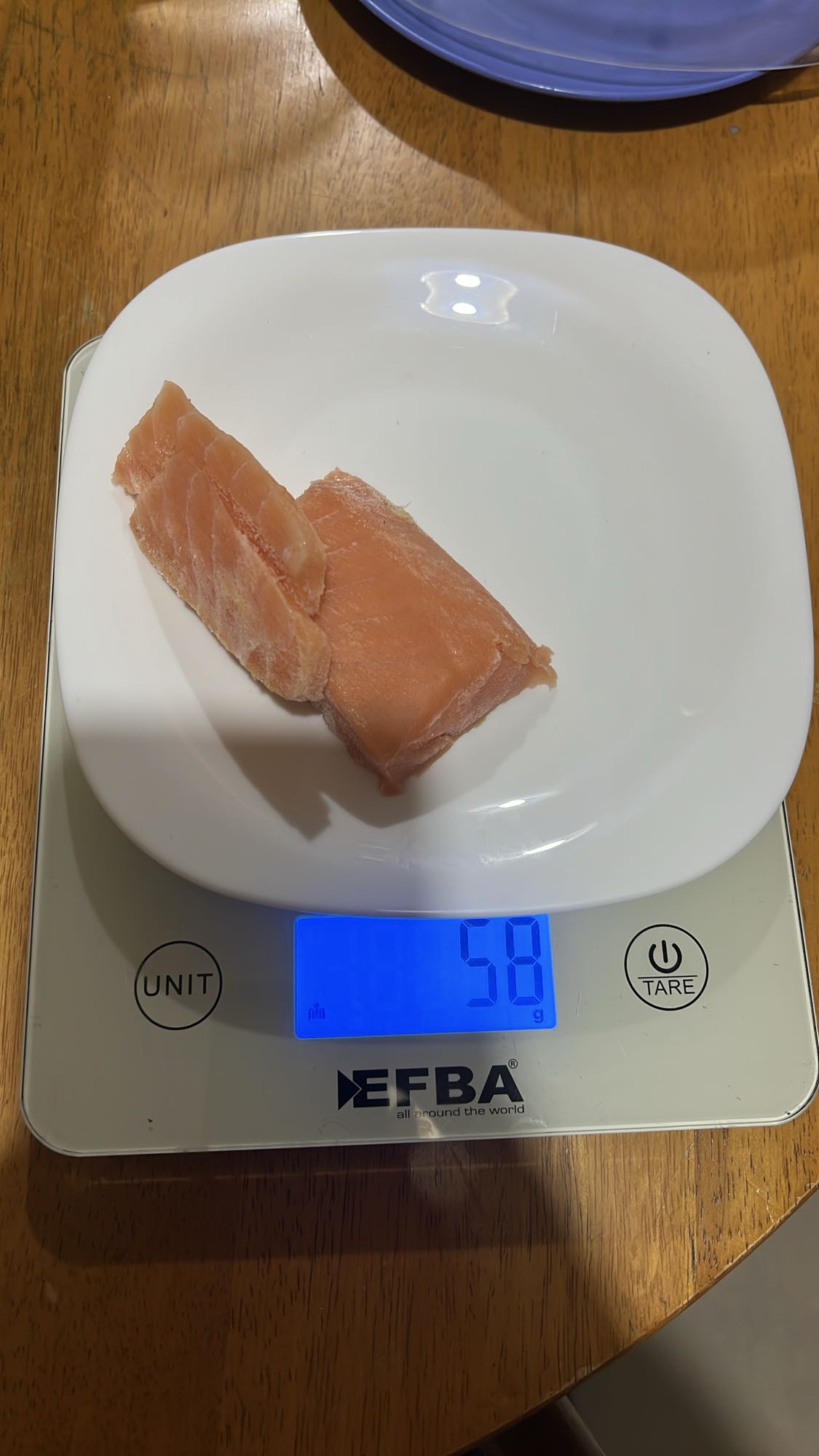 Raw Salmon Portion