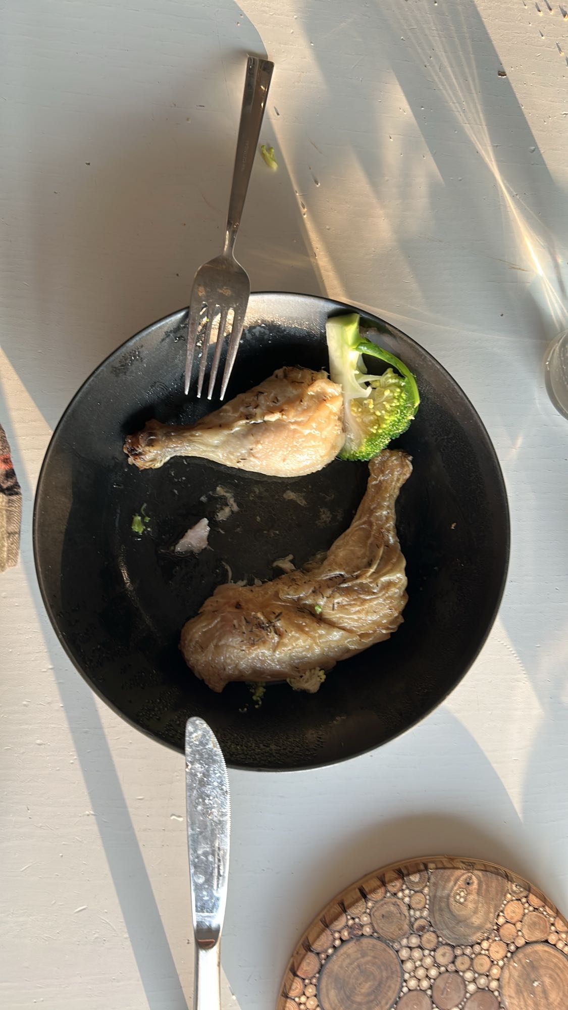 Kycklingklubbor med broccoli