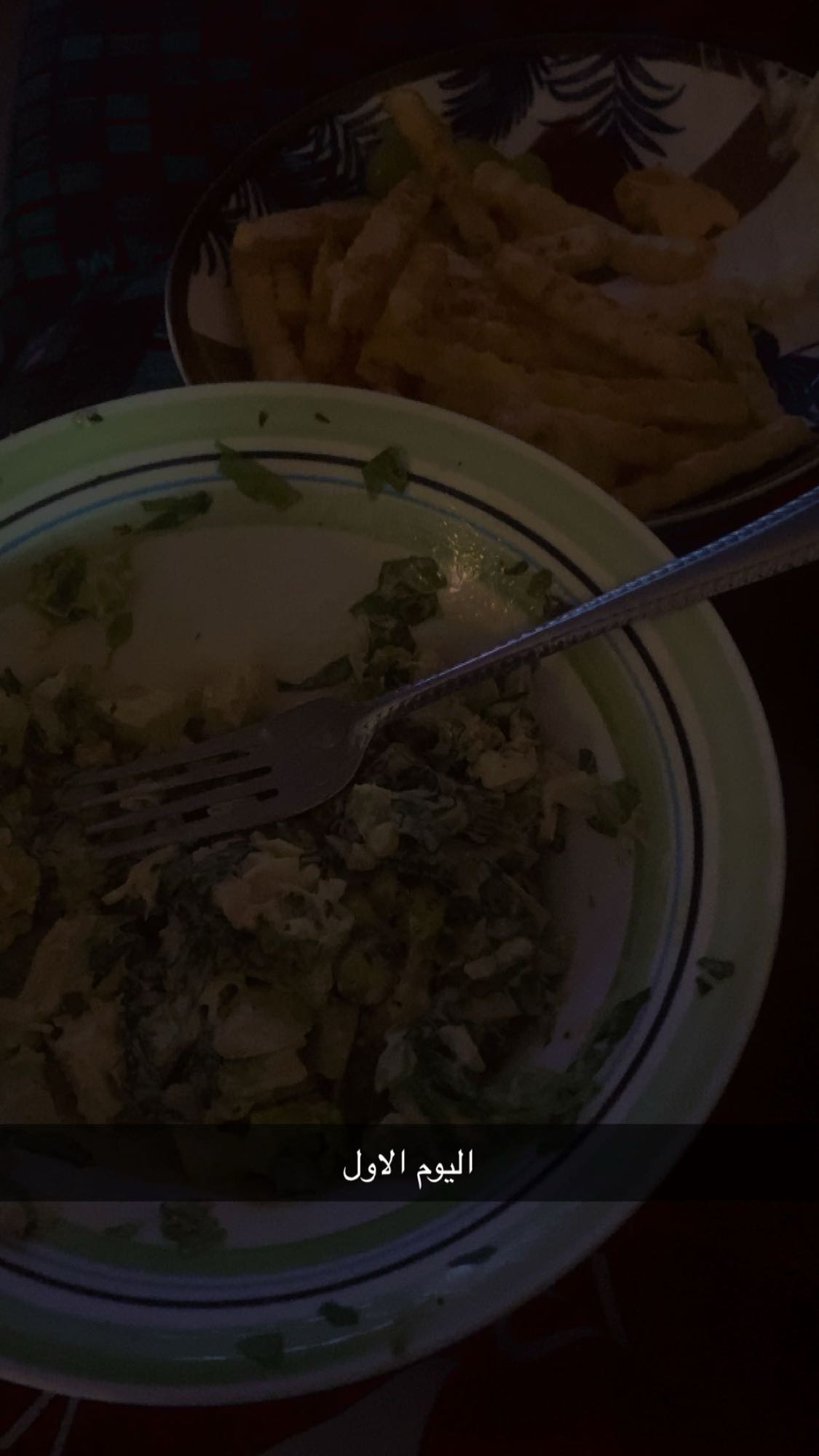 Salad and French Fries