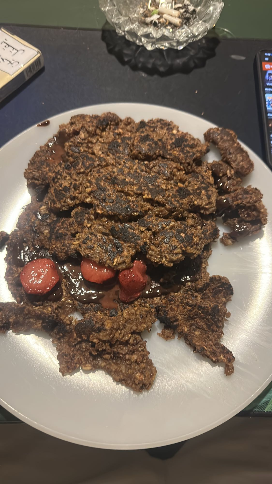 Chocolate Oat Pancakes