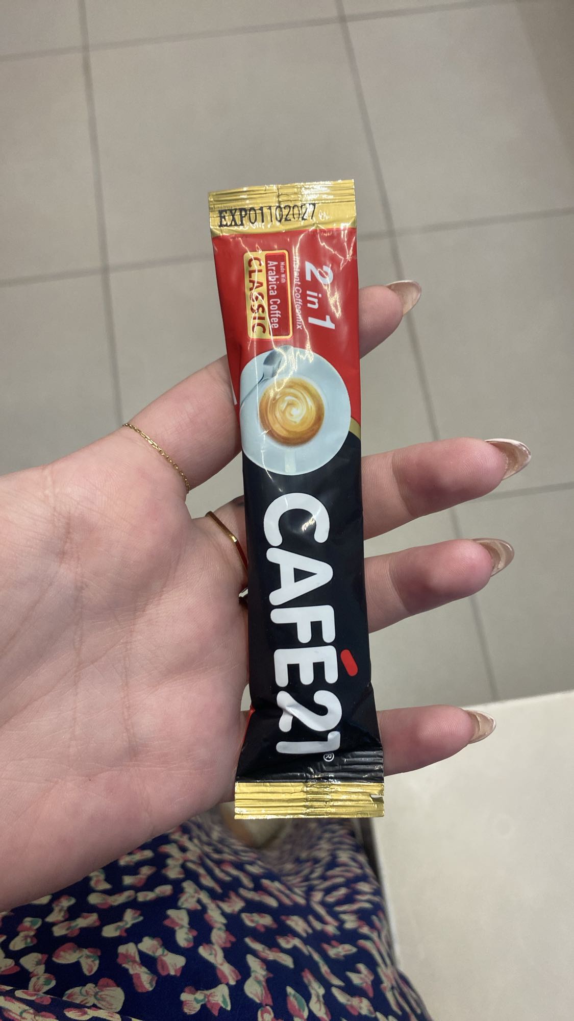 2 in 1 instant coffee stick
