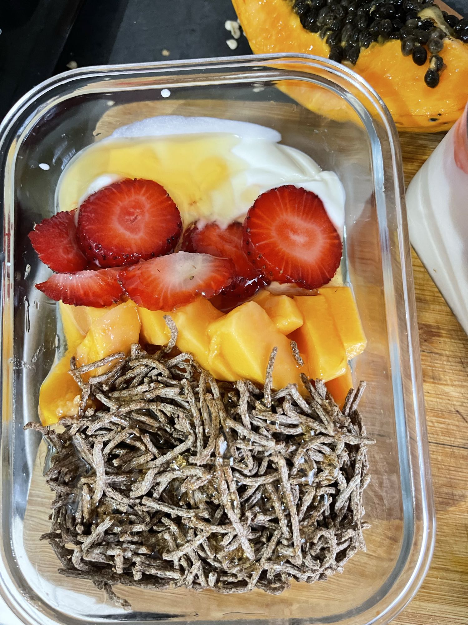 Yogurt Fruit Bran Bowl