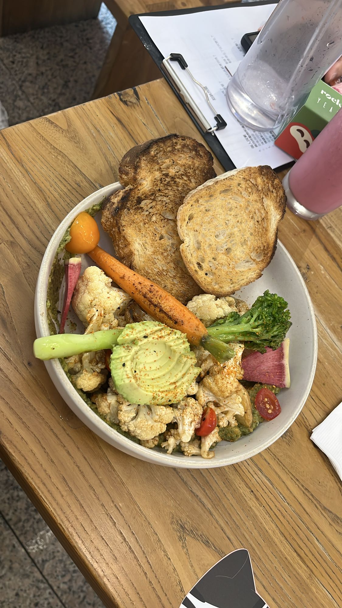 Veggie Toast Bowl