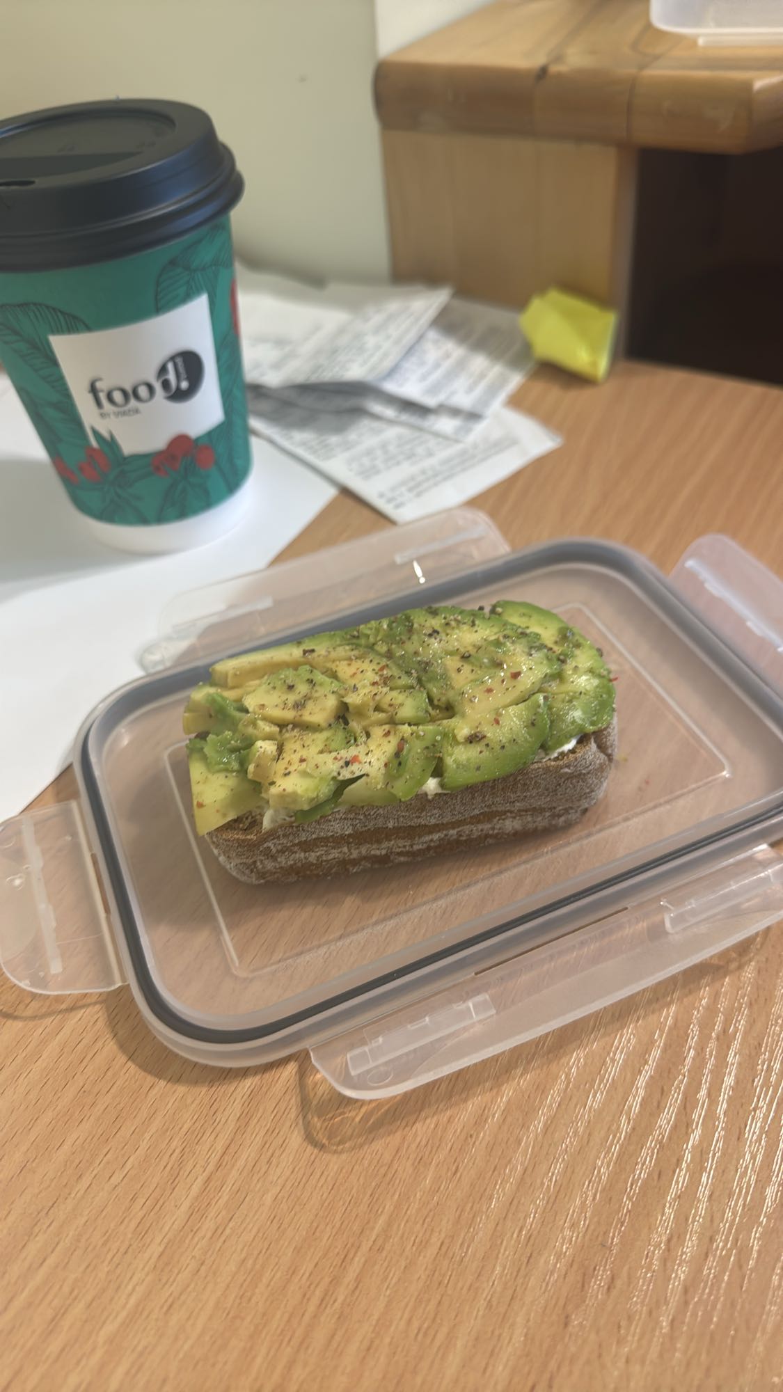 авокадо тост с кофе