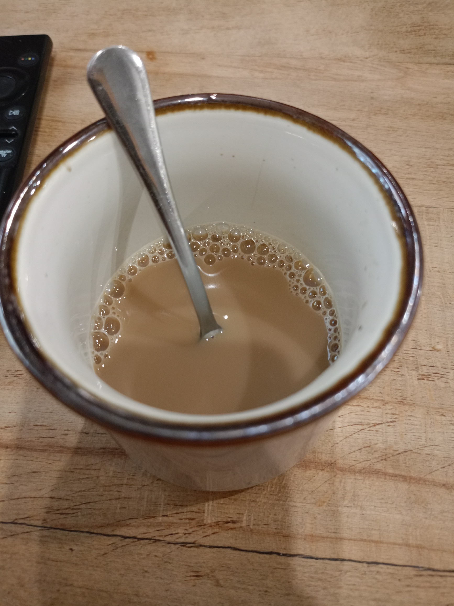 café con leche de avena
