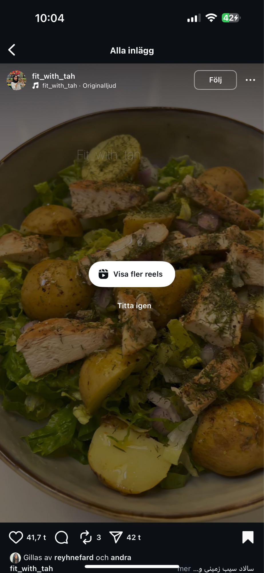 Kyckling potatissallad