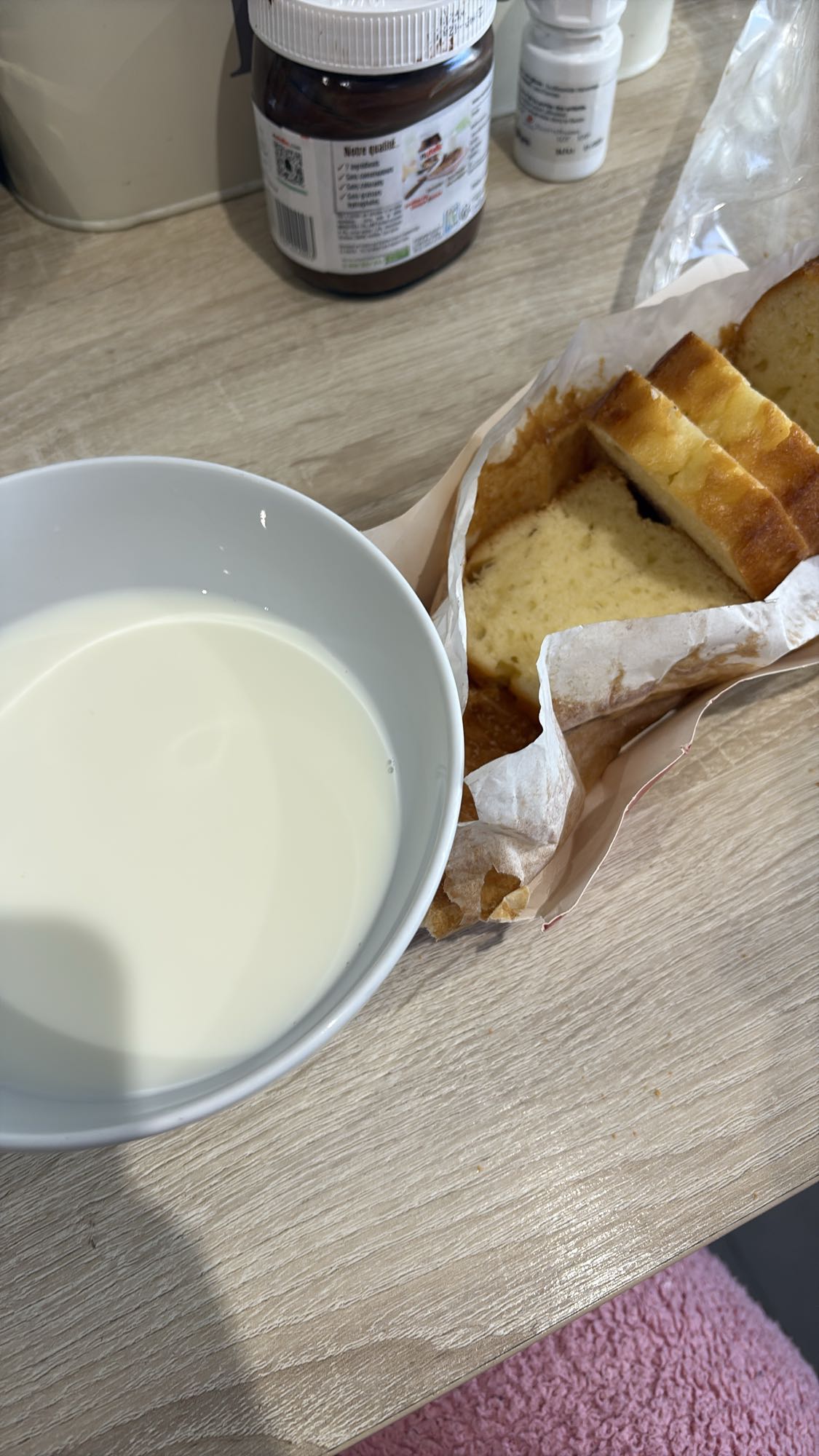 Lait et cake