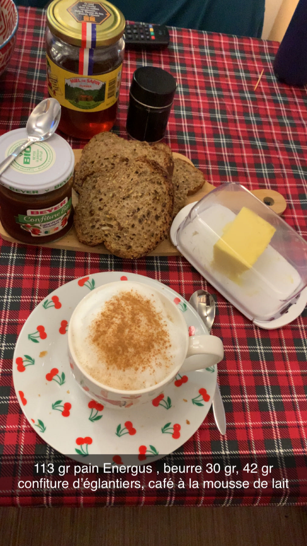 Petit-déjeuner pain Energis