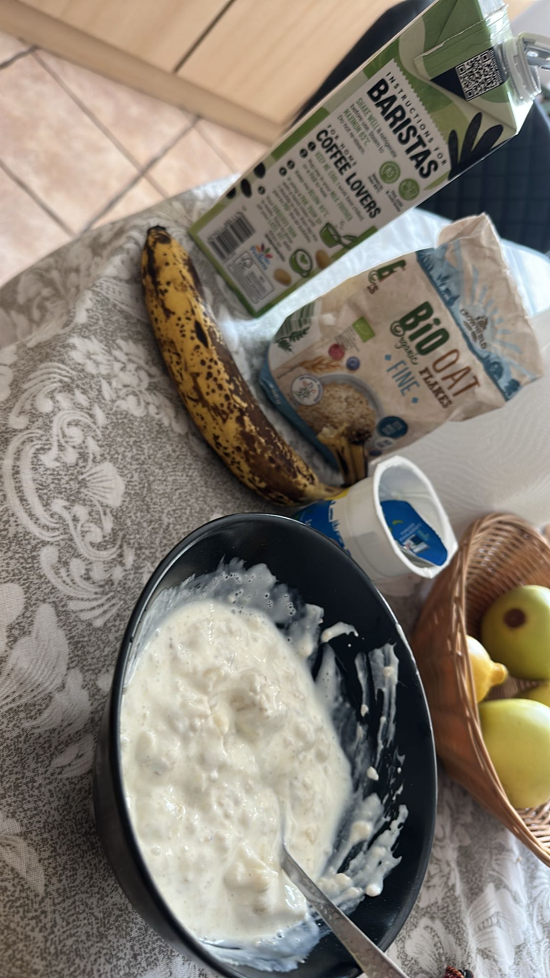 Mic dejun cu ovăz și banană