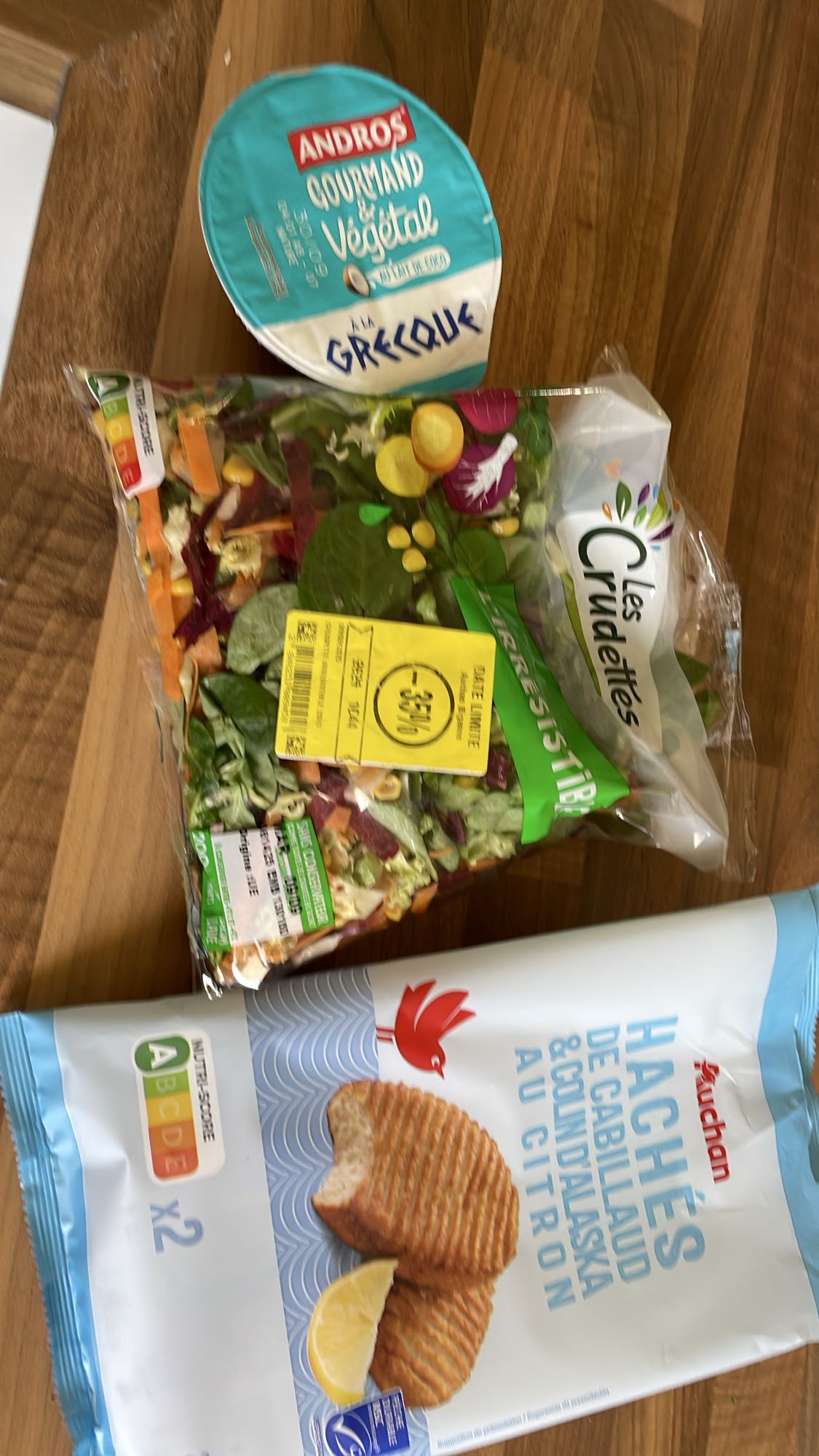 Salade cabillaud citron