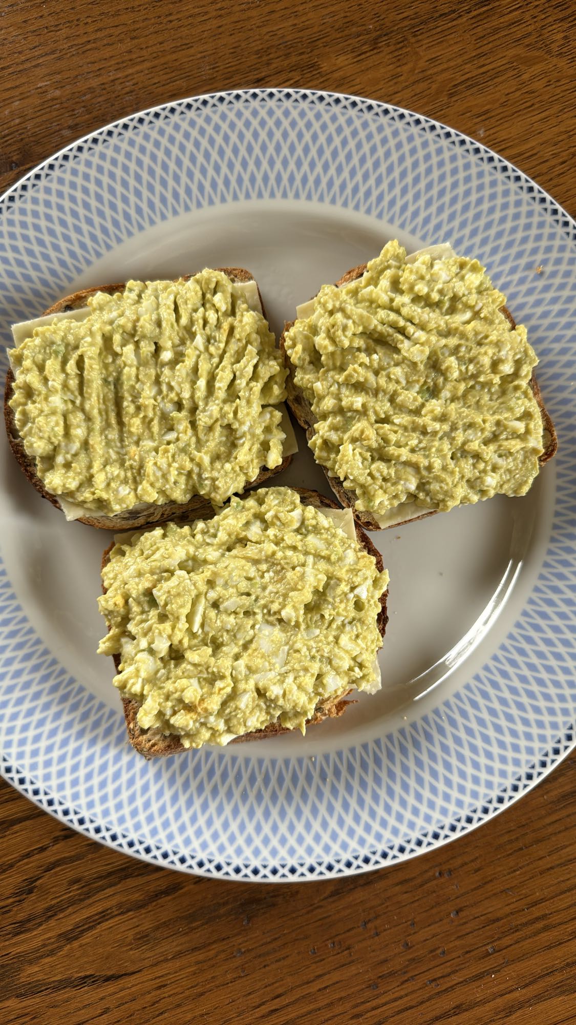 Egg salad toast