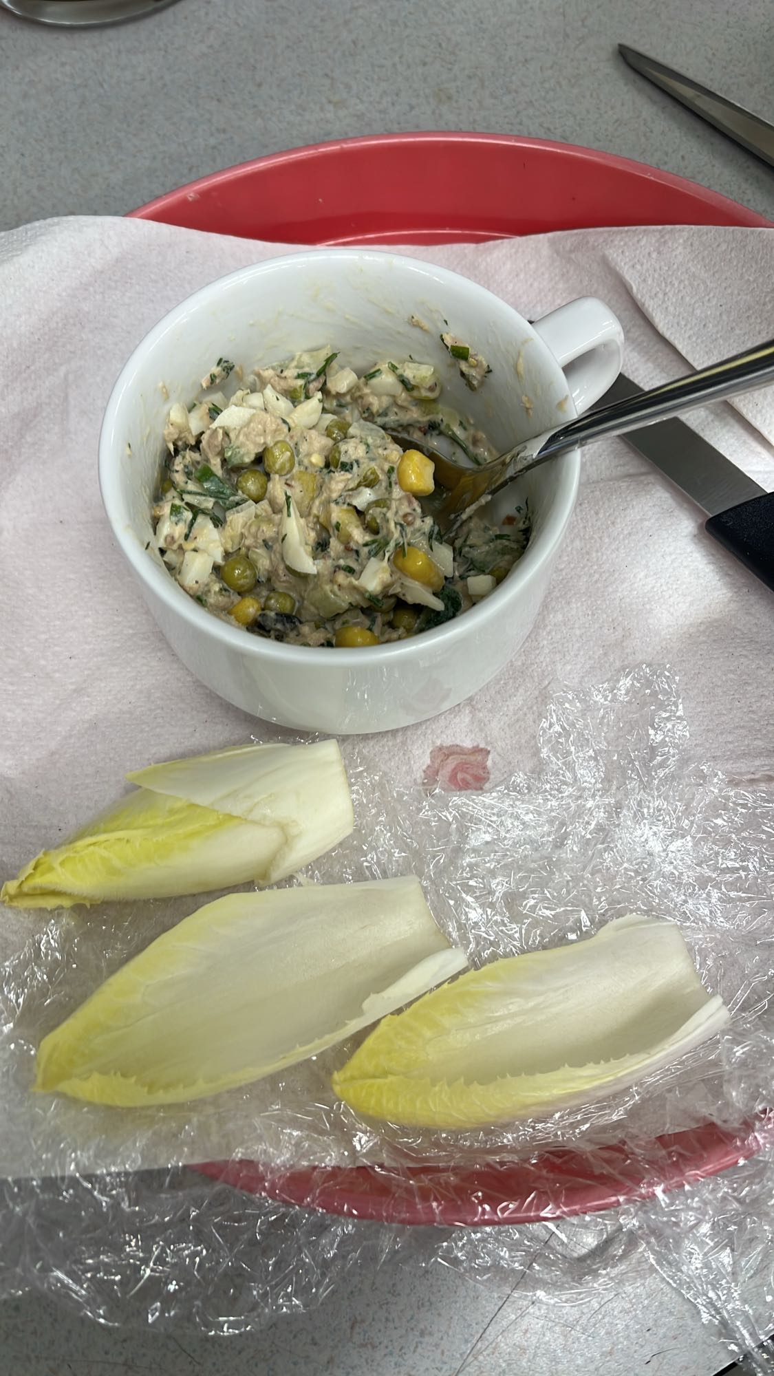 Tonijnsalade met witlof