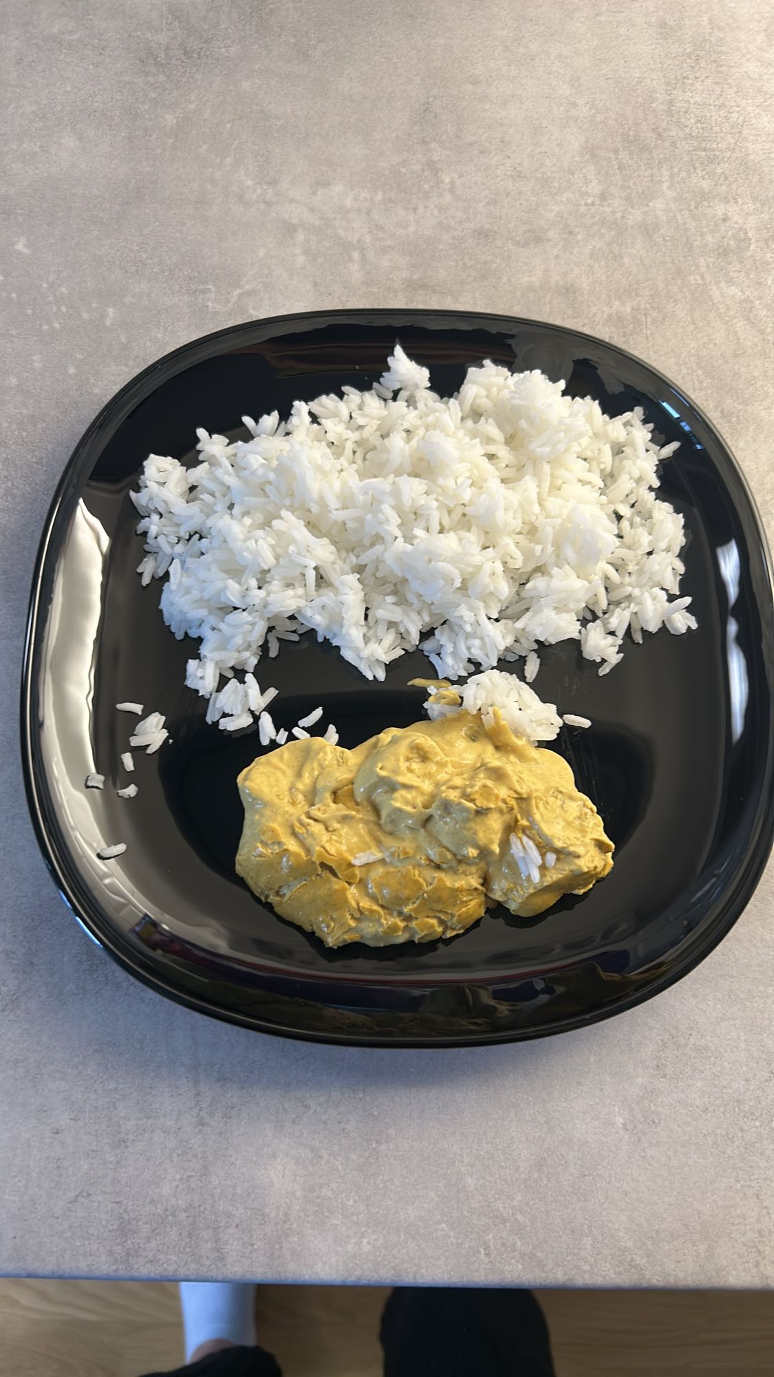 Ris med kycklingröra