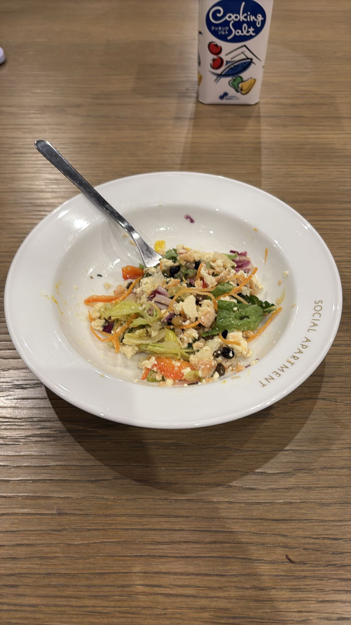 野菜サラダと豆腐