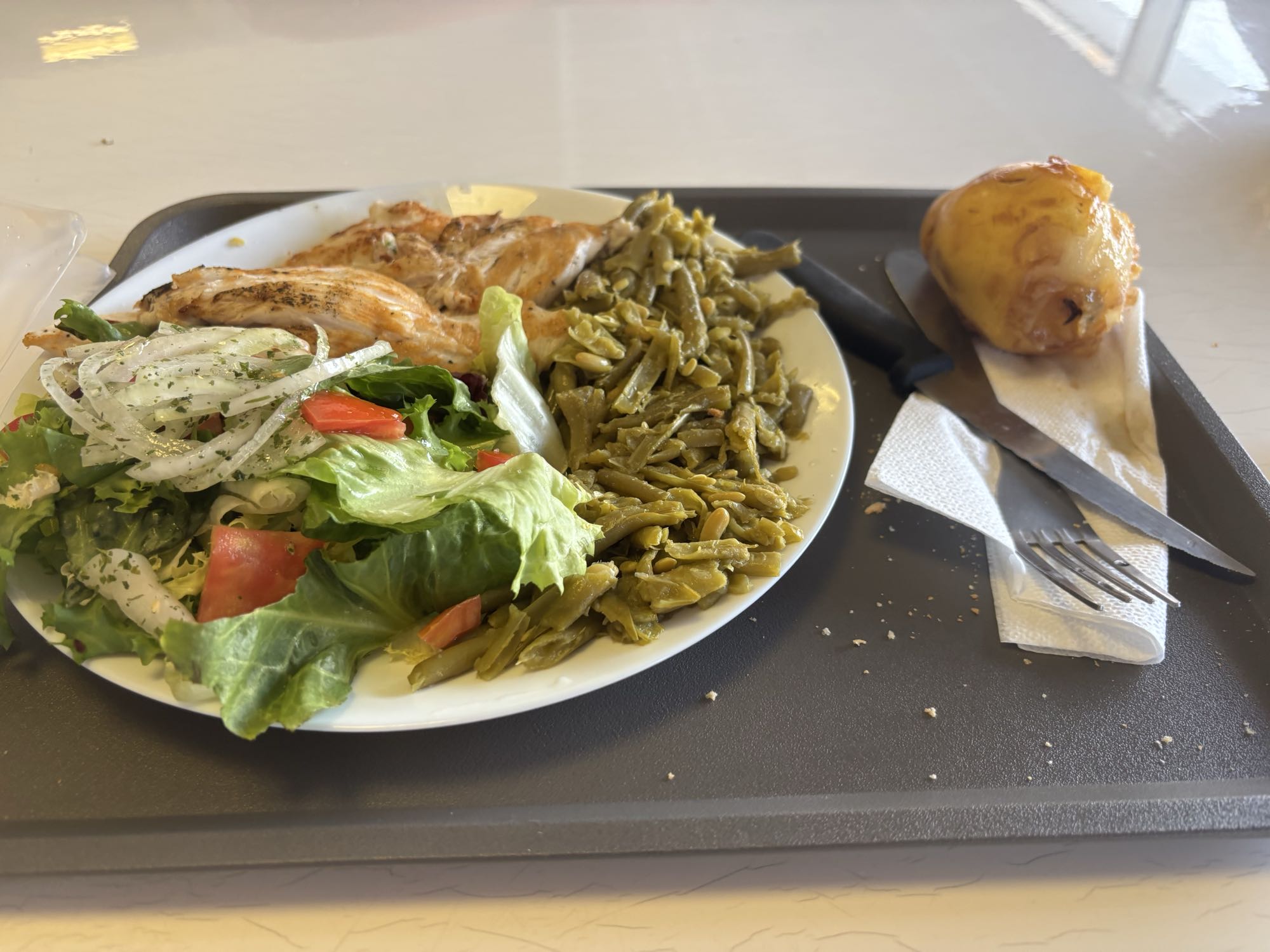 Poulet avec légumes