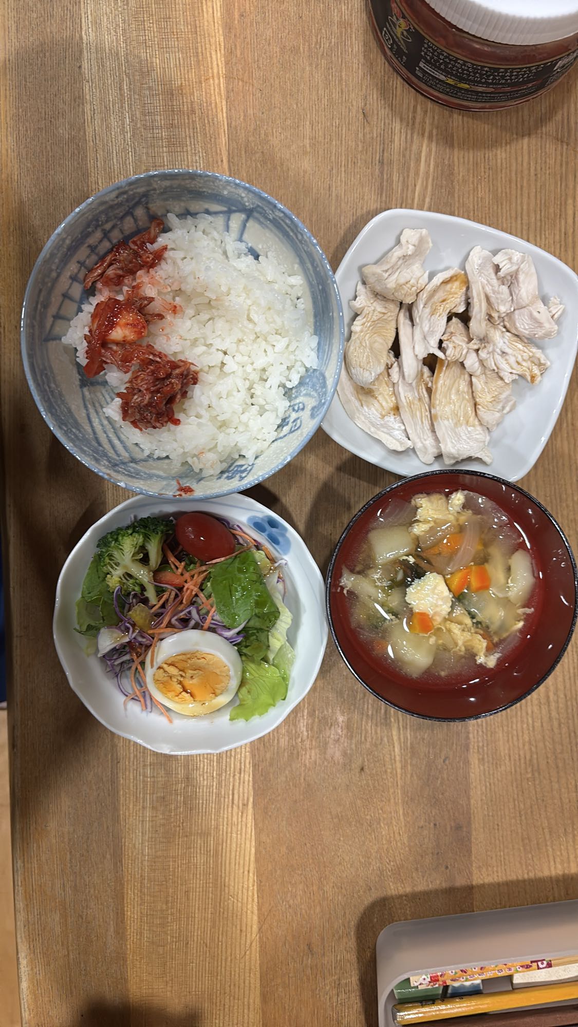 鶏肉と野菜の定食
