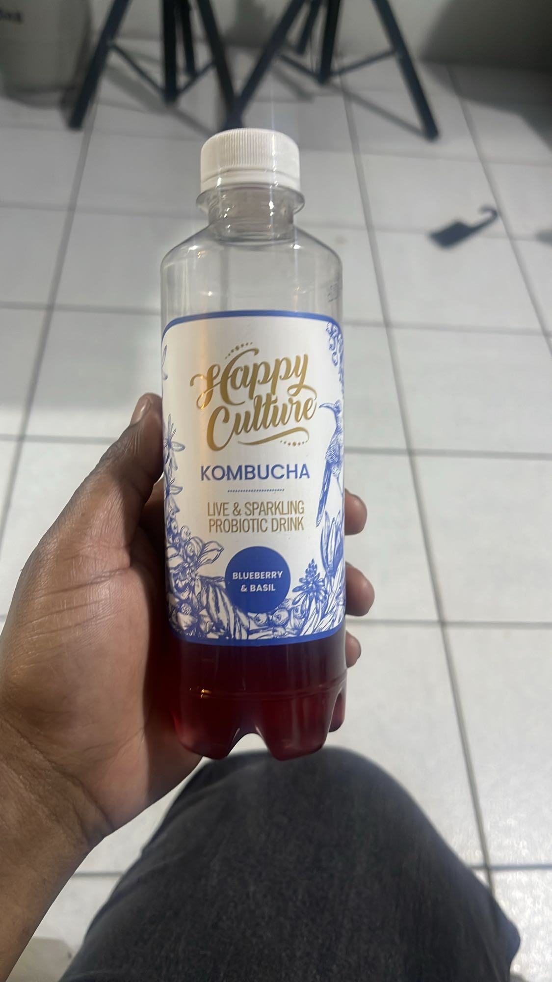 Blueberry Basil Kombucha