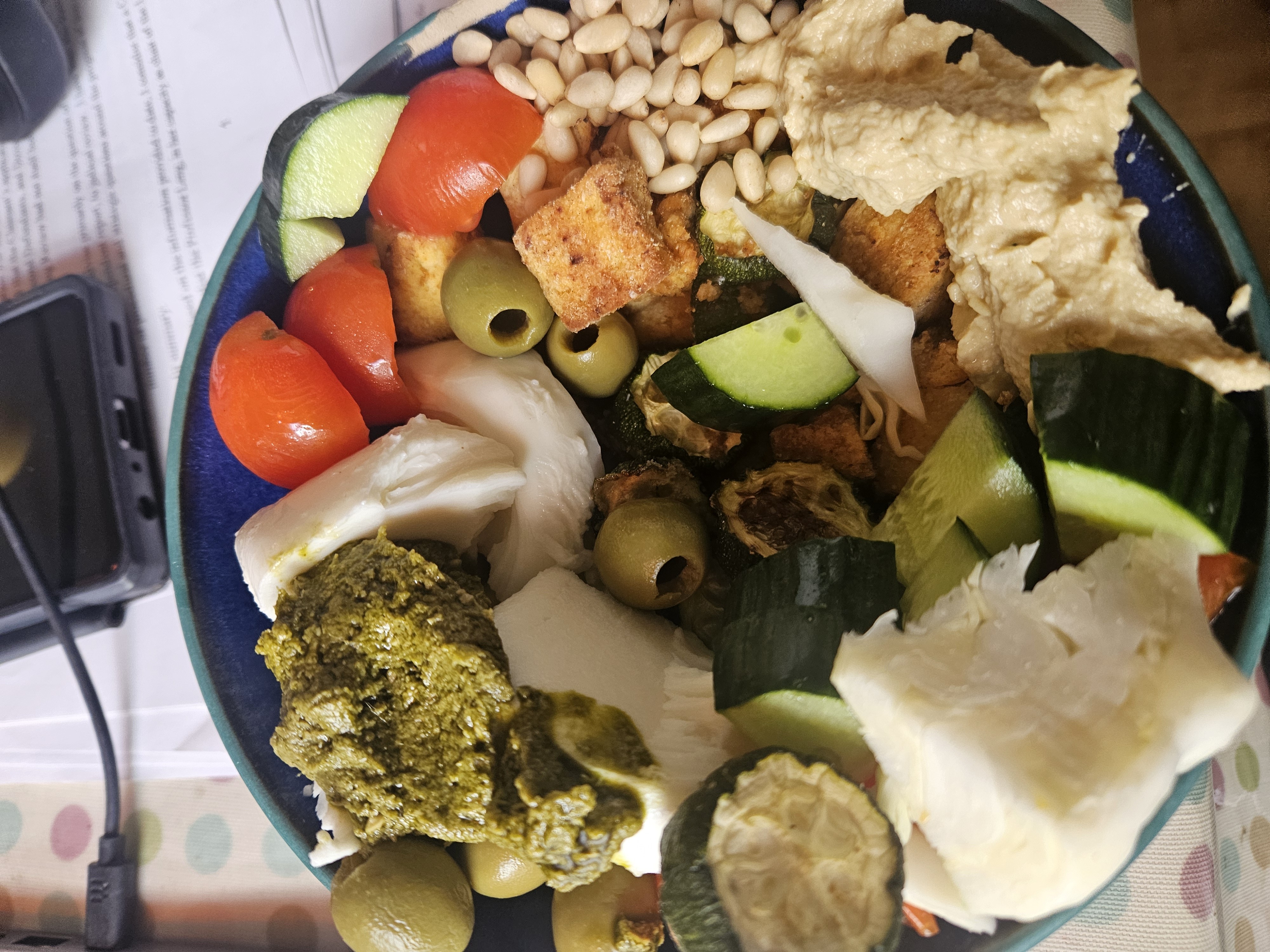 Mediterranean veggie bowl