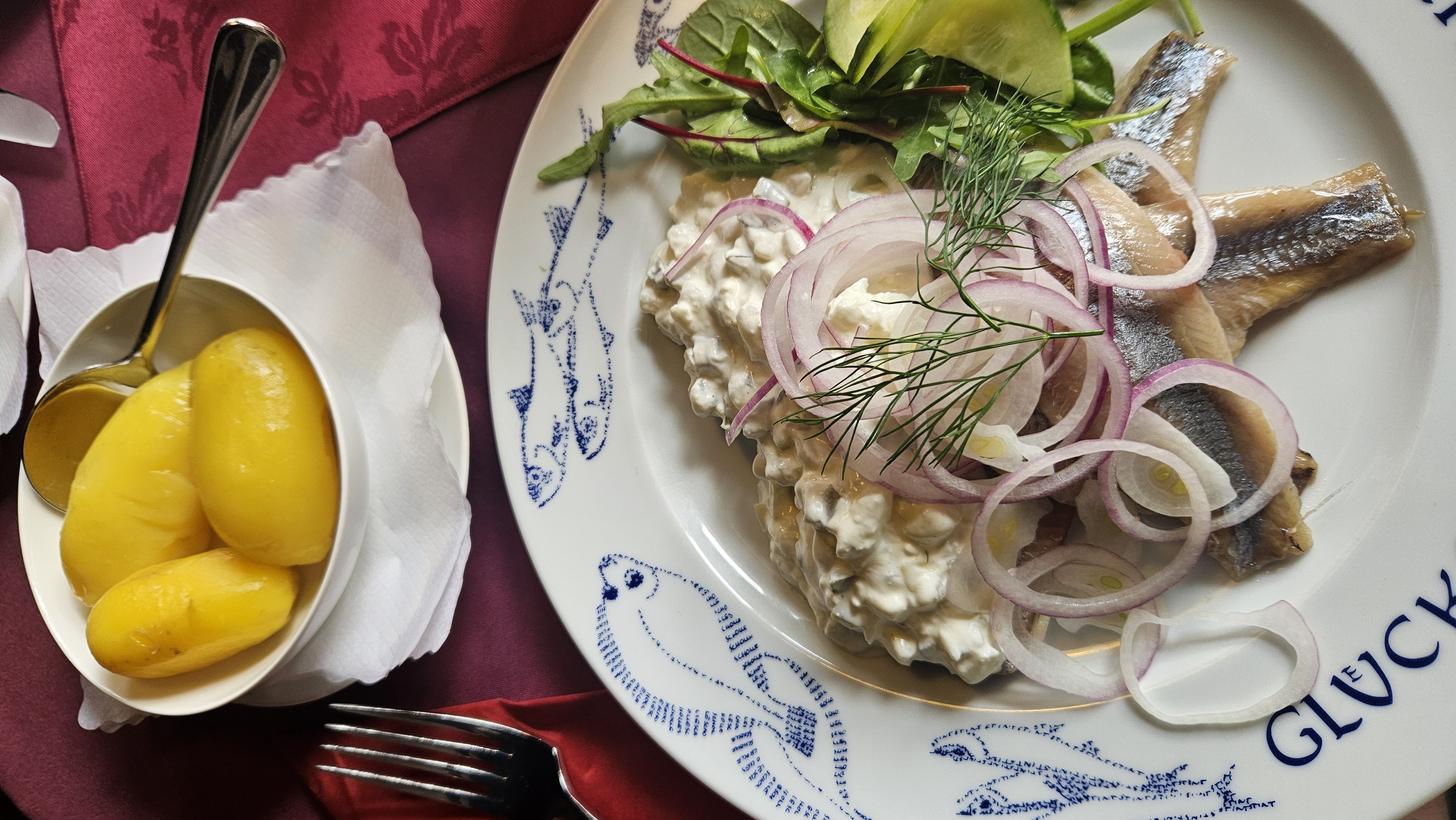 Heringssalat mit Kartoffeln