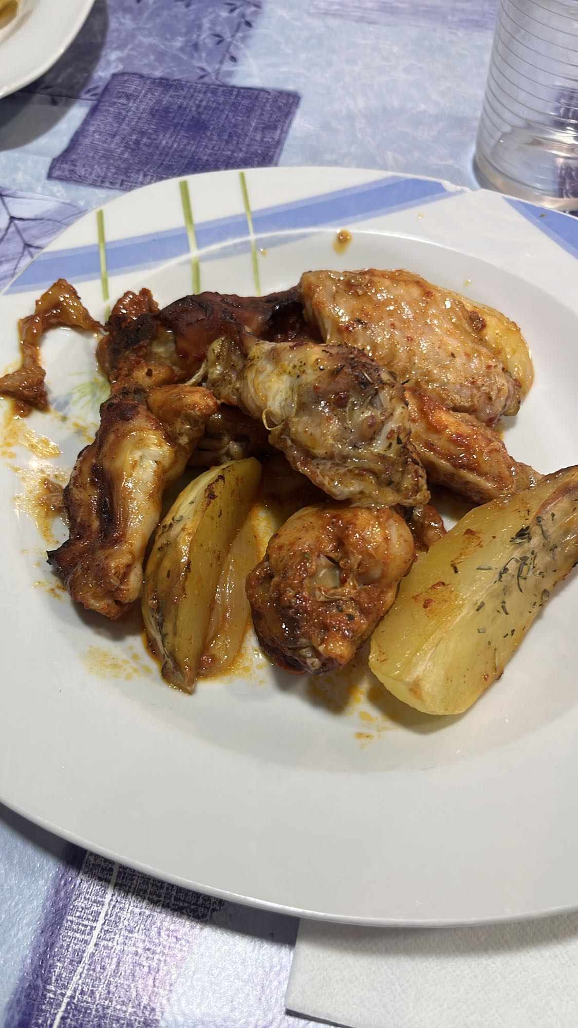 Pollo al horno con papas