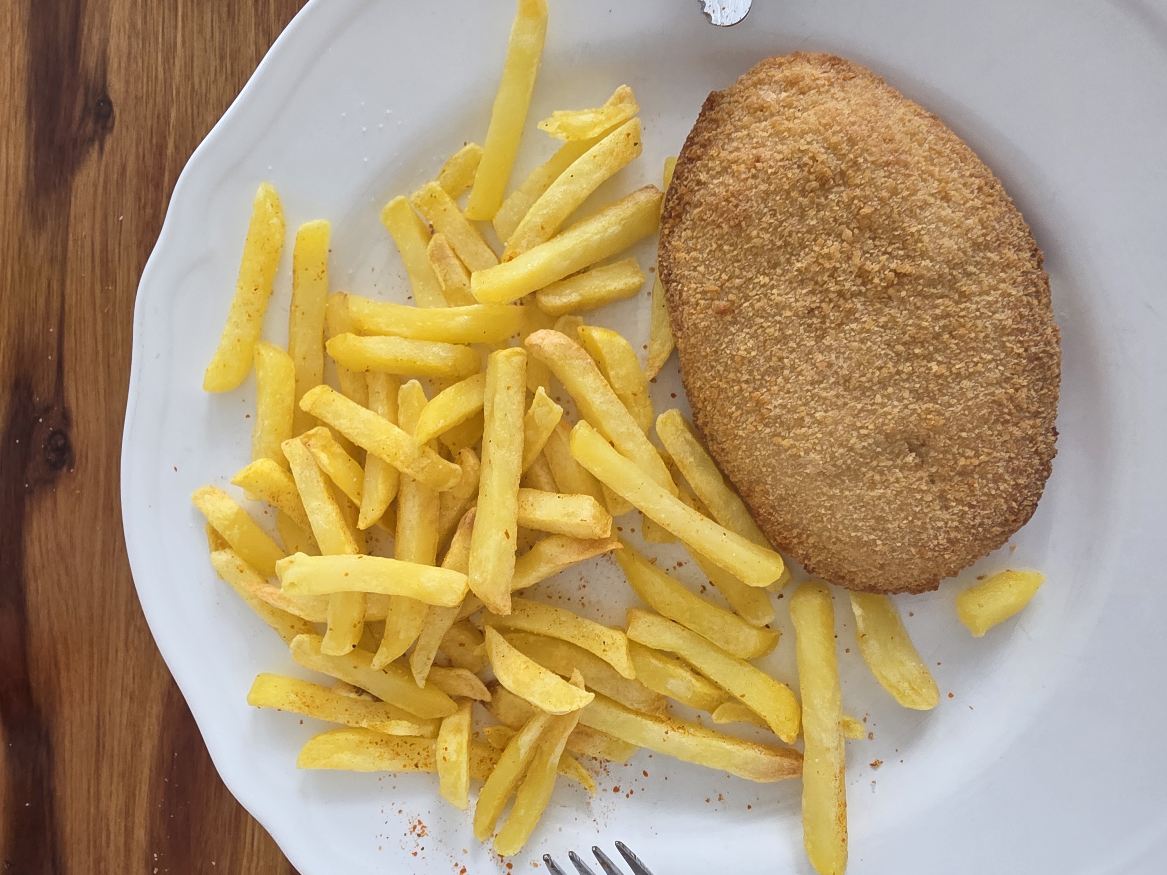 Milanesa con papas fritas
