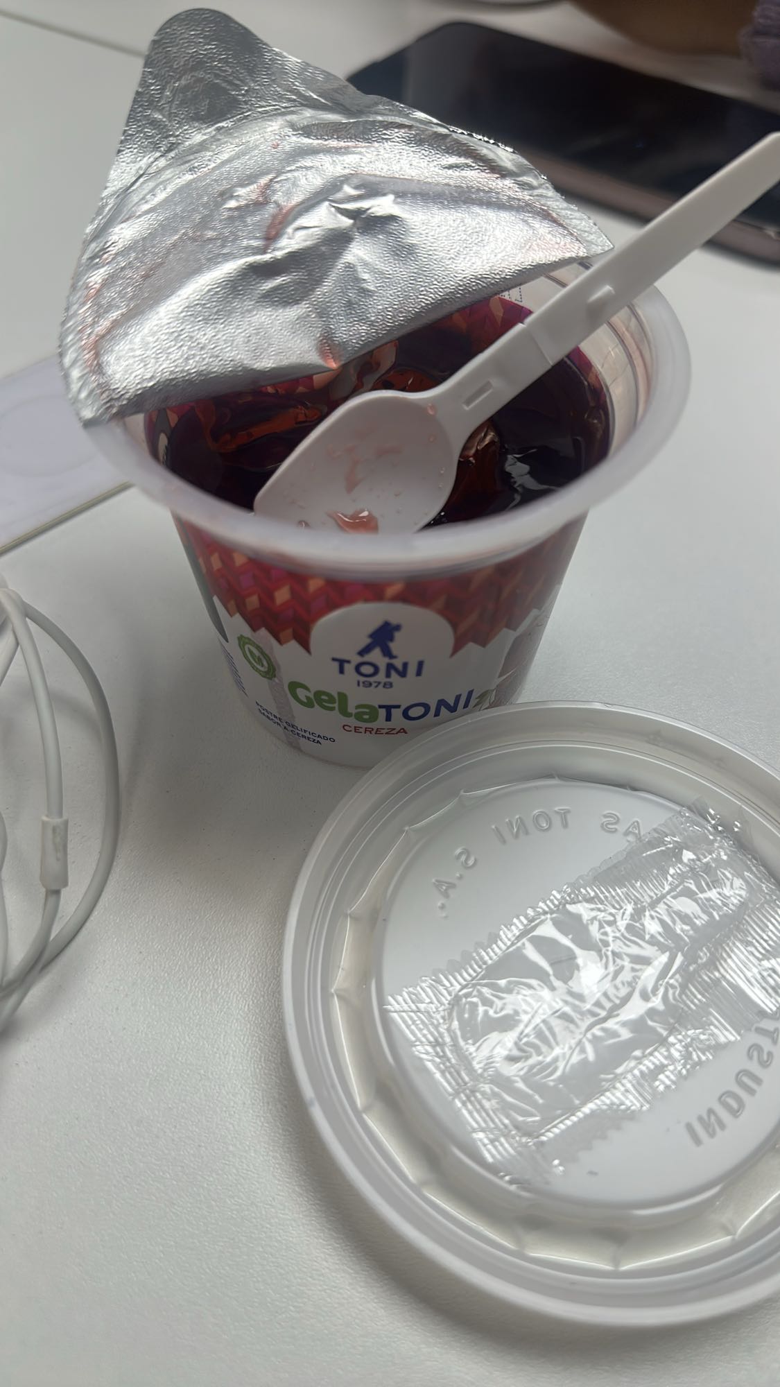 Gelatina de cereza Toni