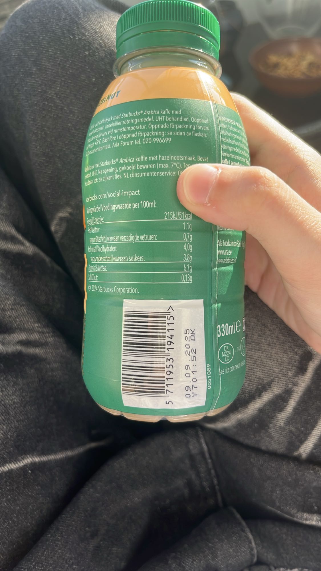 Starbucks hasselnötskaffe