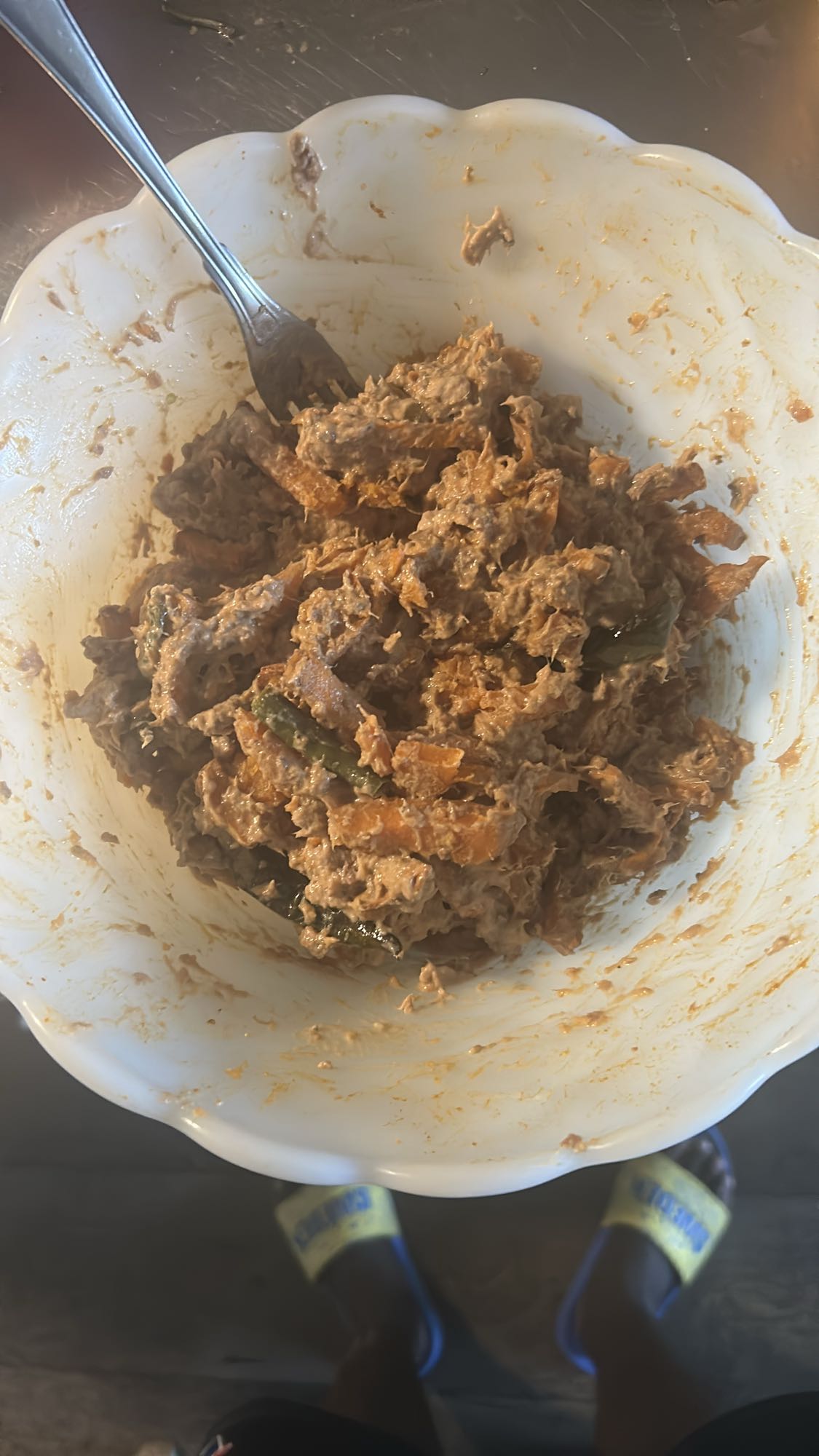 Tonfiskröra med grönsaker