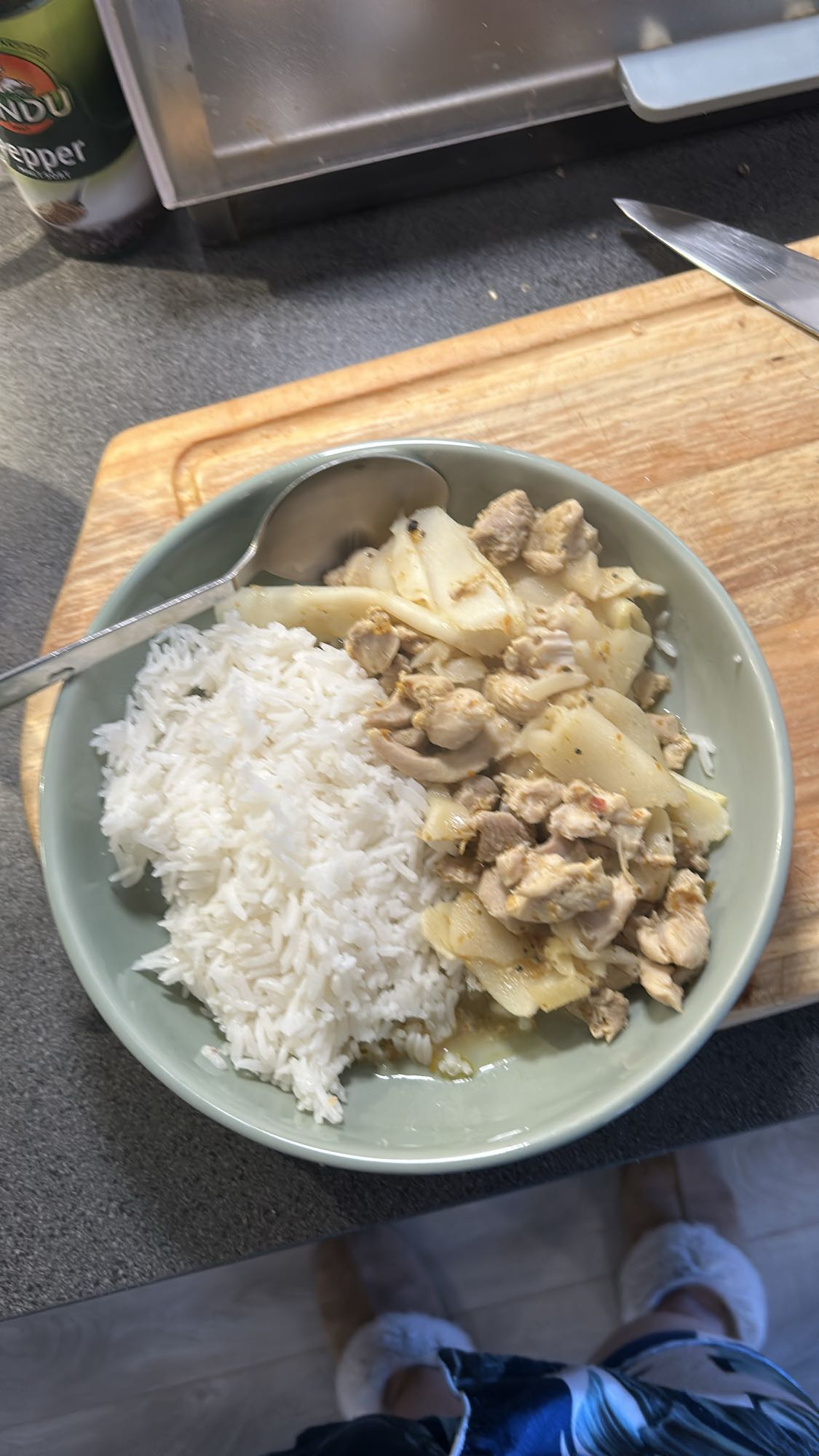 Kylling med ris og bambusskudd