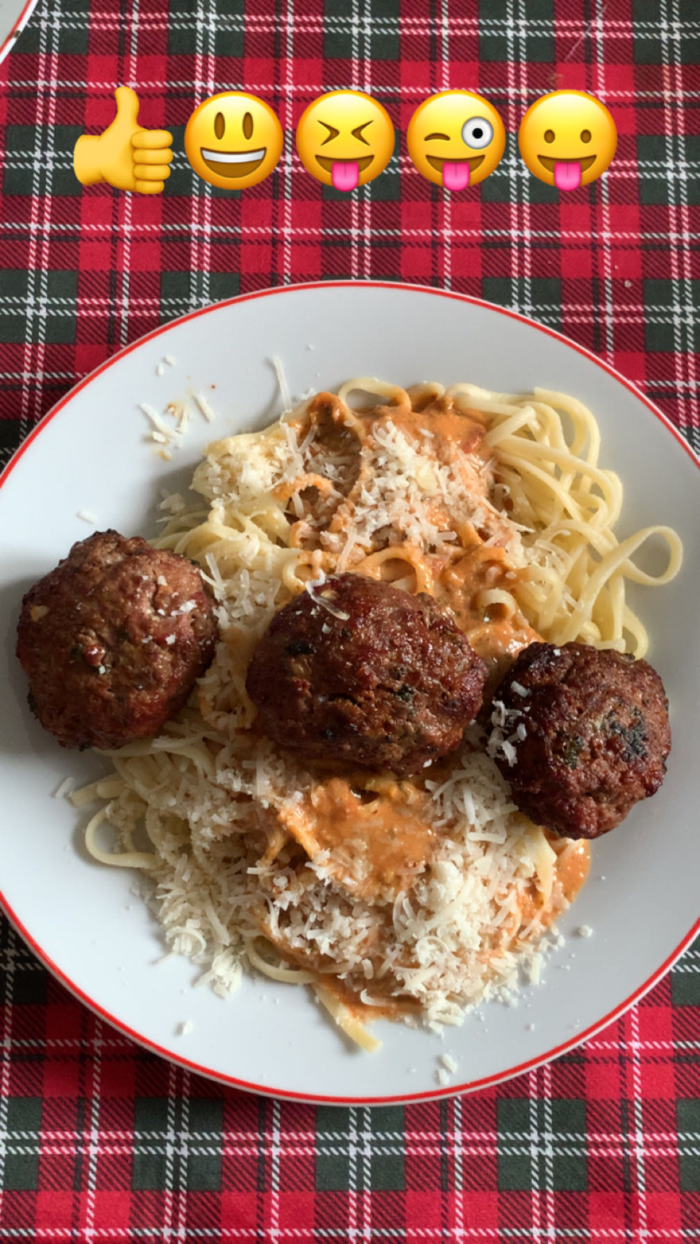Spaghetti boulettes fromage