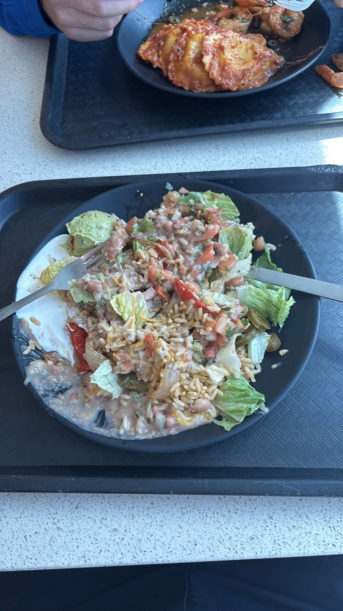 ensalada mexicana con arroz y pollo