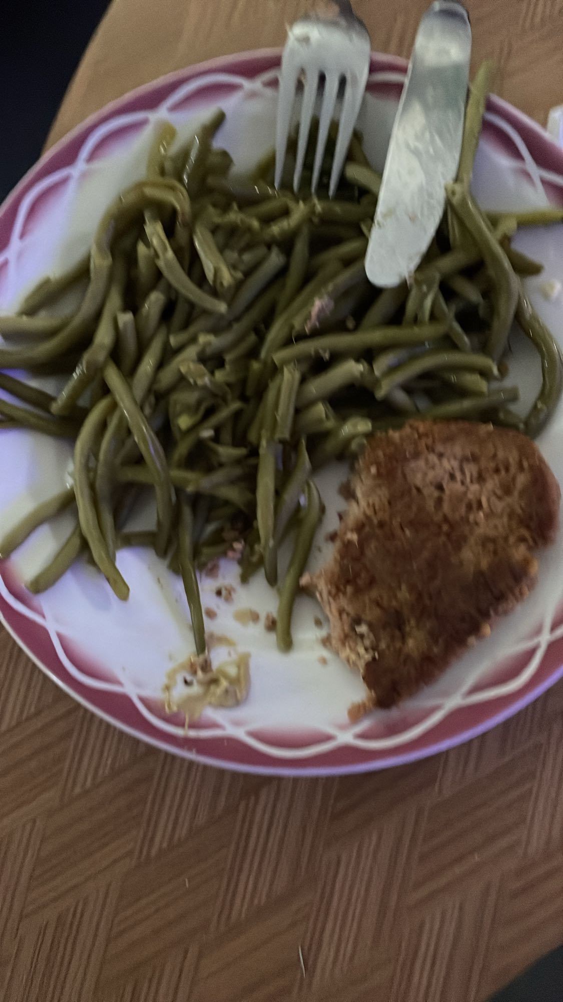 haricots verts et steak